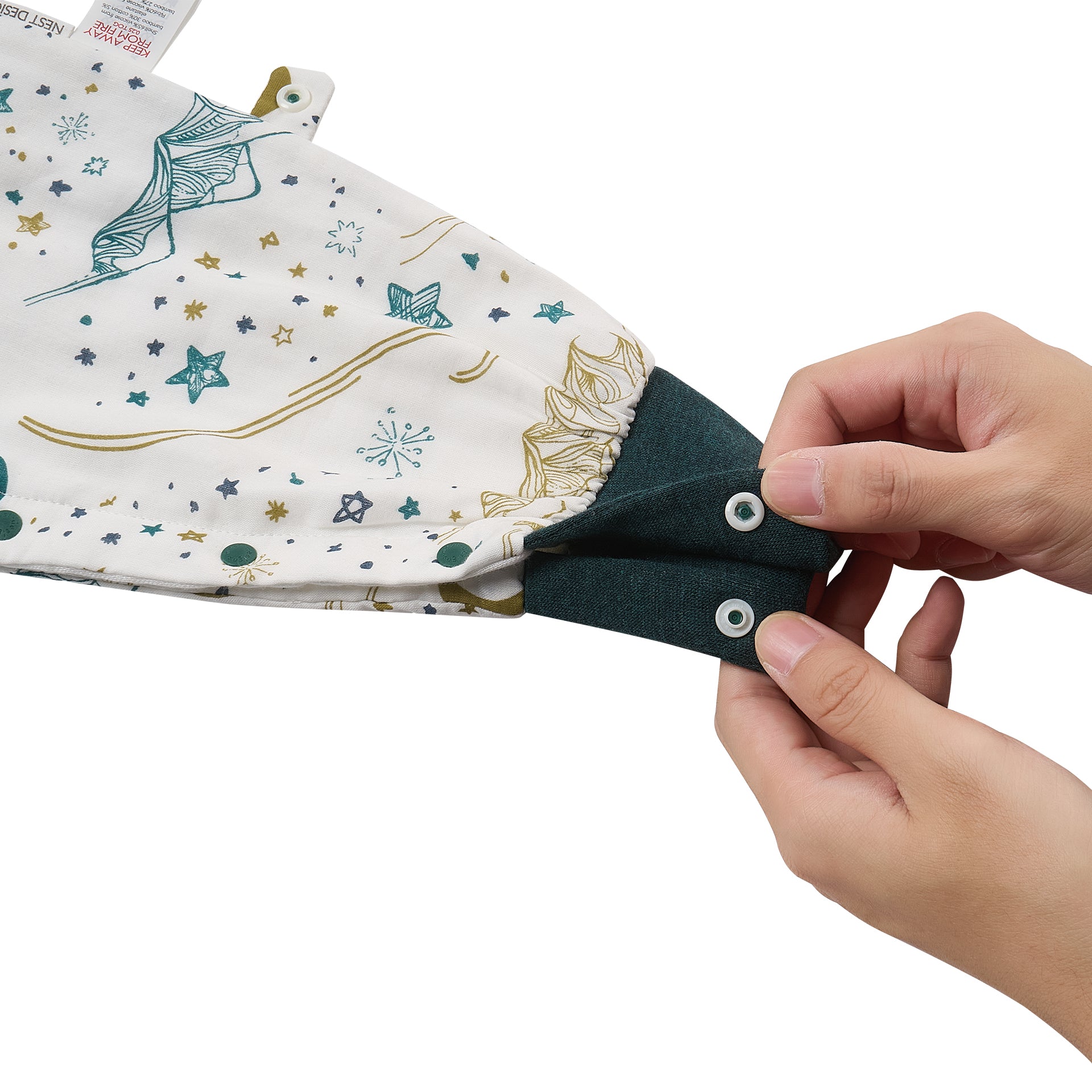 Bamboo Cotton Muslin Long Sleeve Footed Sleep Bag 0.6 TOG