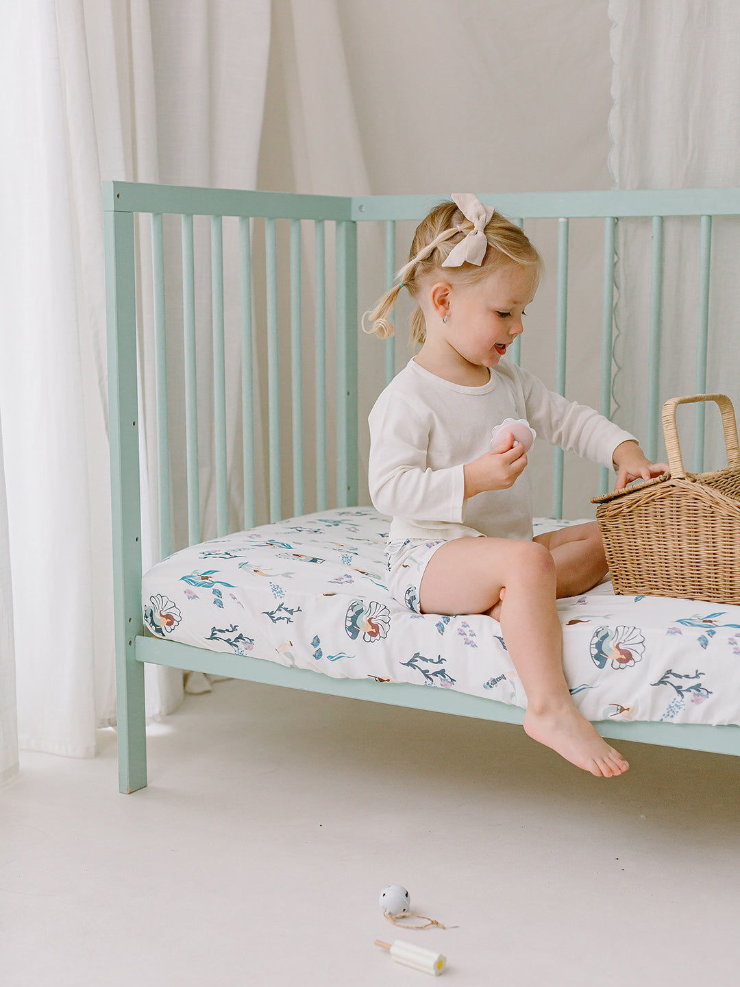 Bamboo Muslin Crib Sheet