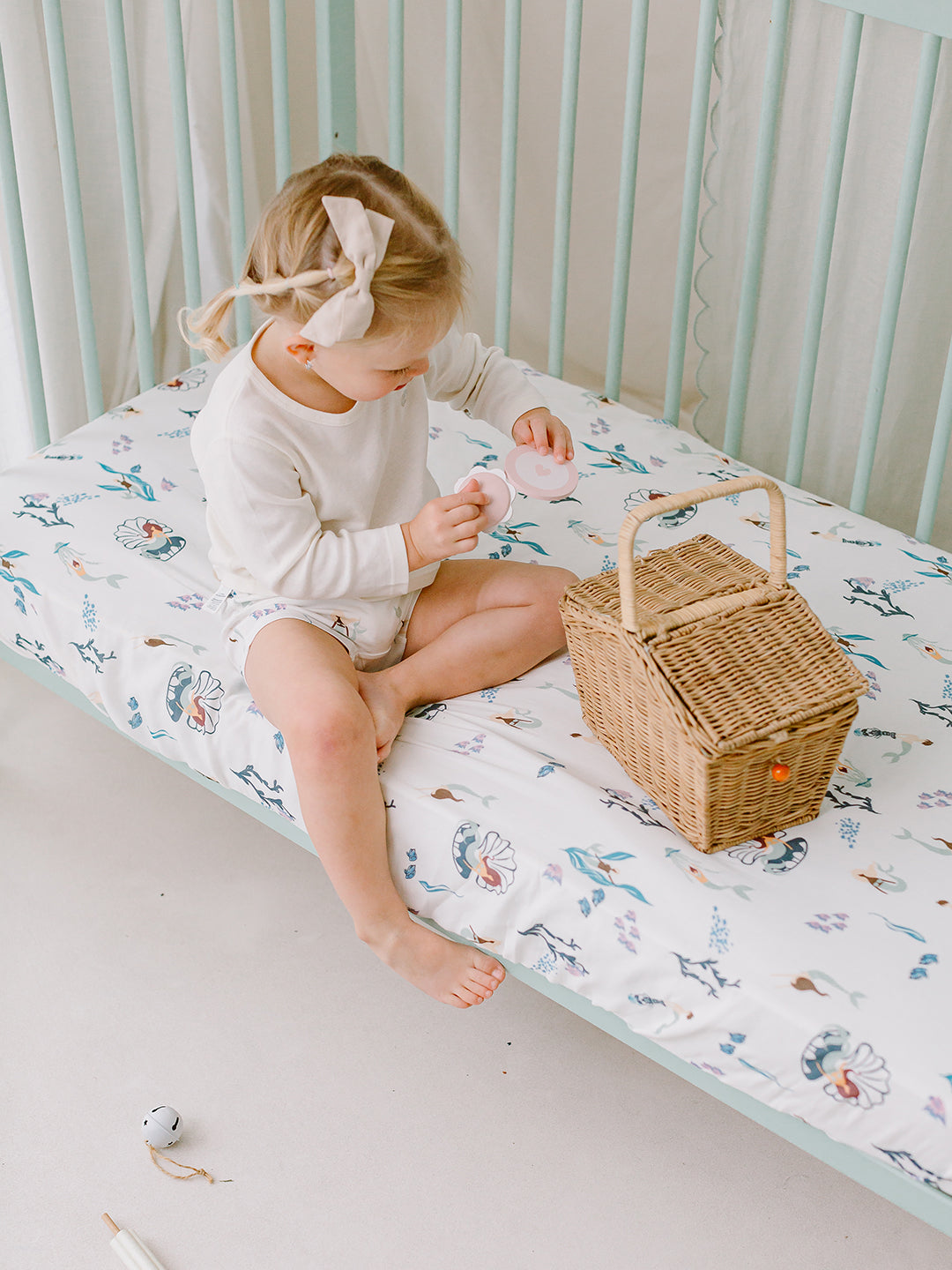 Bamboo Muslin Crib Sheet