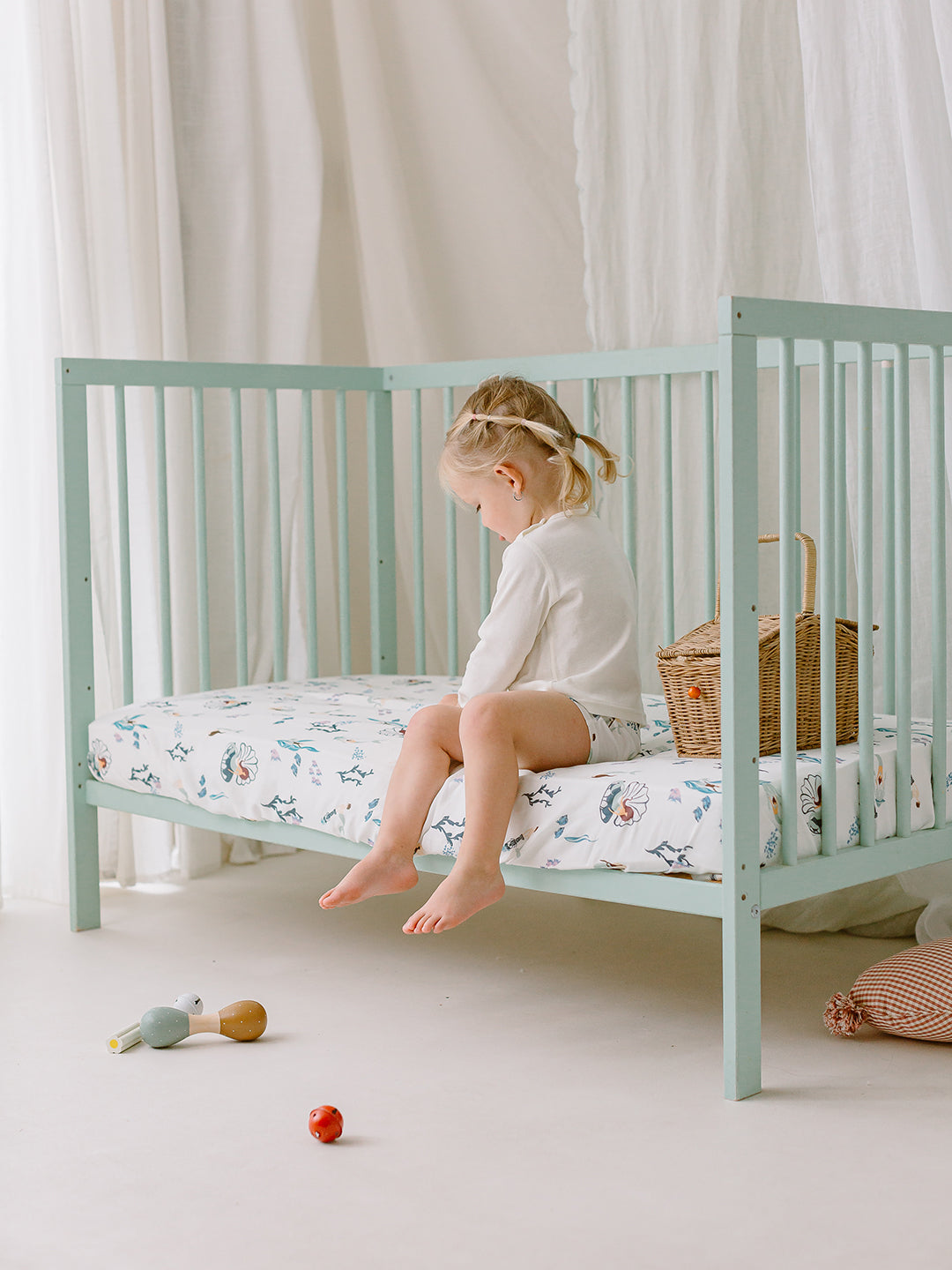 Bamboo Muslin Crib Sheet