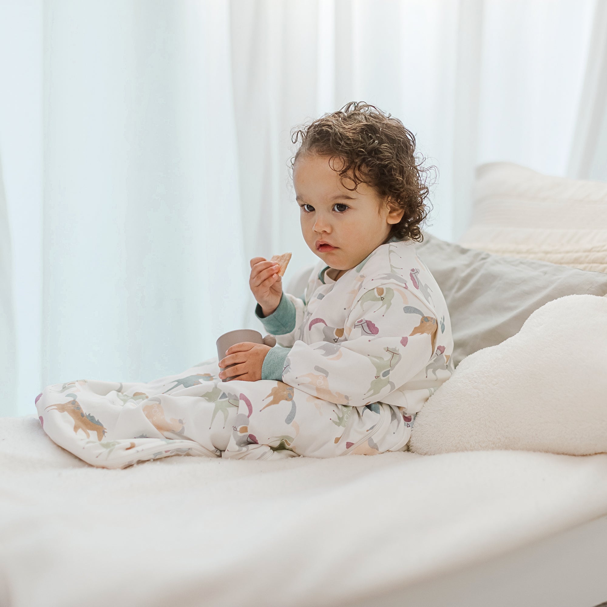 Organic Cotton Removable Sleeve Sleep Bag 1.0 TOG