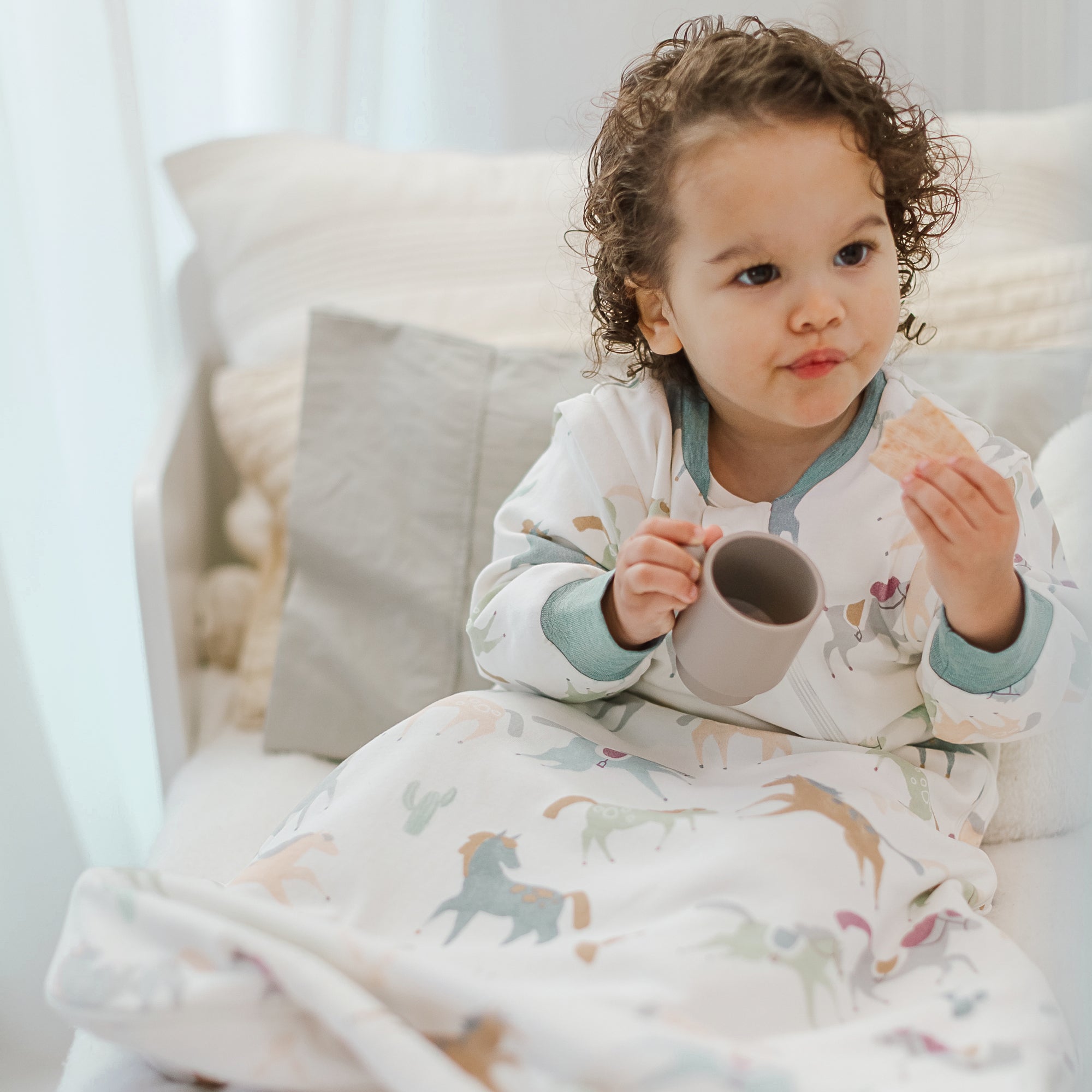 Organic Cotton Removable Sleeve Sleep Bag 1.0 TOG