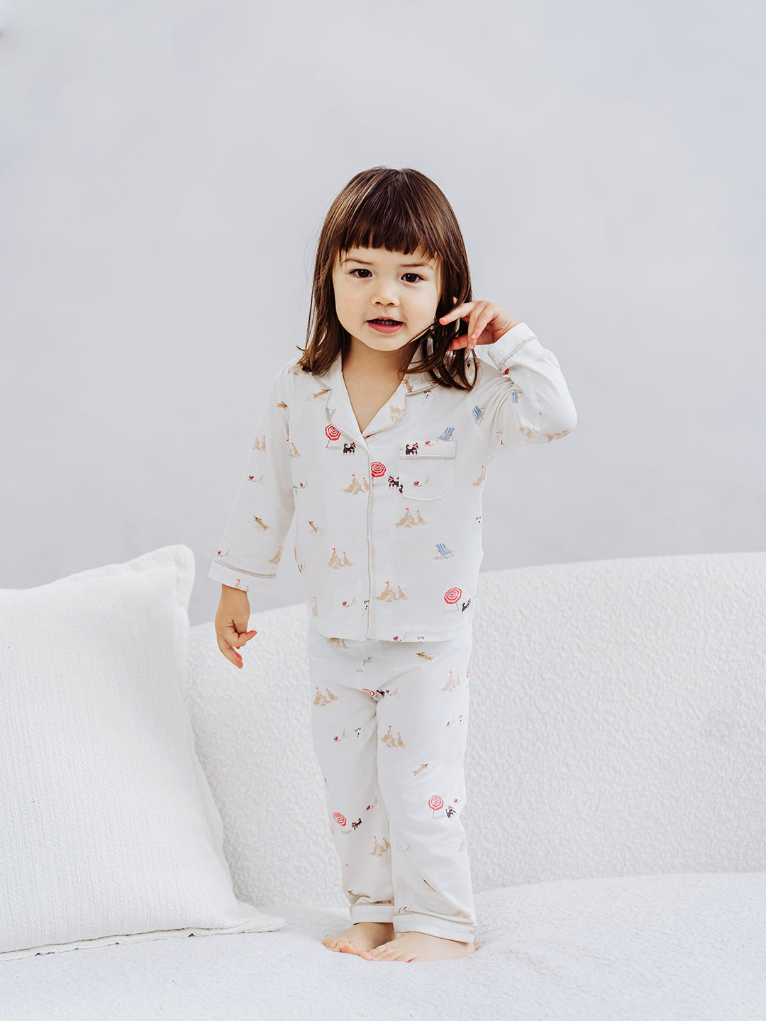 Avocado Bamboo Stretch Jersey Long Sleeve Tee & Long Pants Pajamas Set
