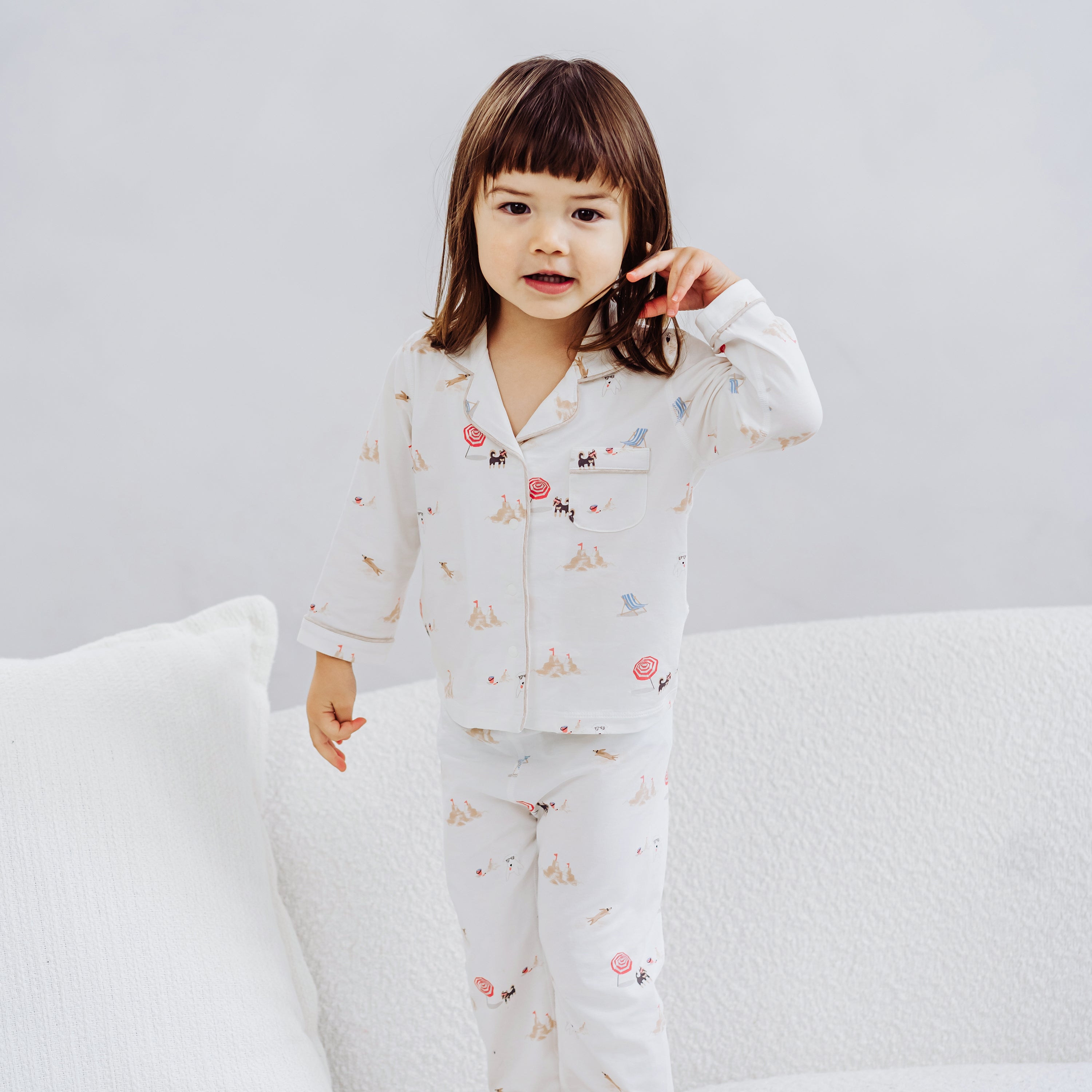 Avocado Bamboo Stretch Jersey Long Sleeve Tee & Long Pants Pajamas Set