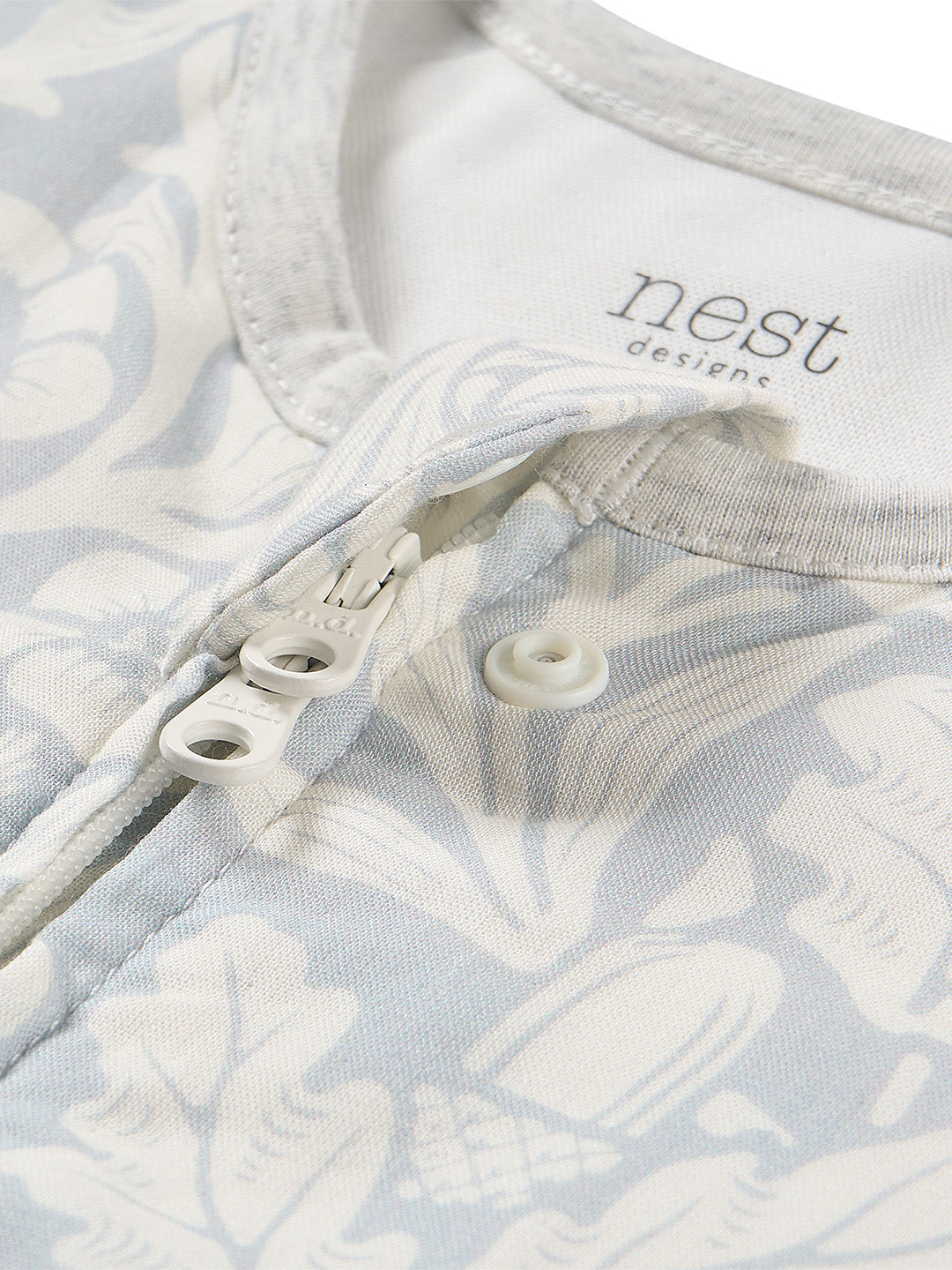 Bamboo Pima Cotton Muslin Long Sleeve Footed Sleep Bag 0.6 TOG