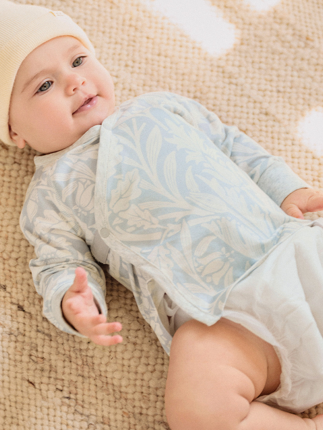 Bamboo Cotton Jersey Long Sleeve Kimono Shirt