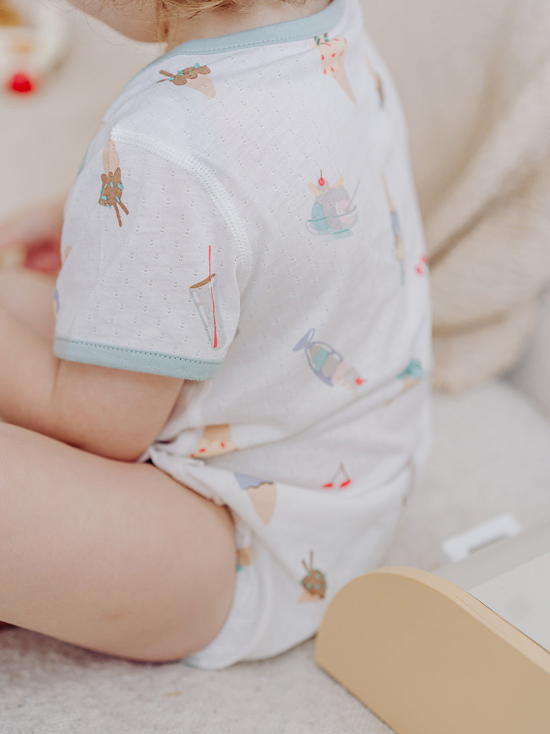 Jacquard Short Sleeve Onesie