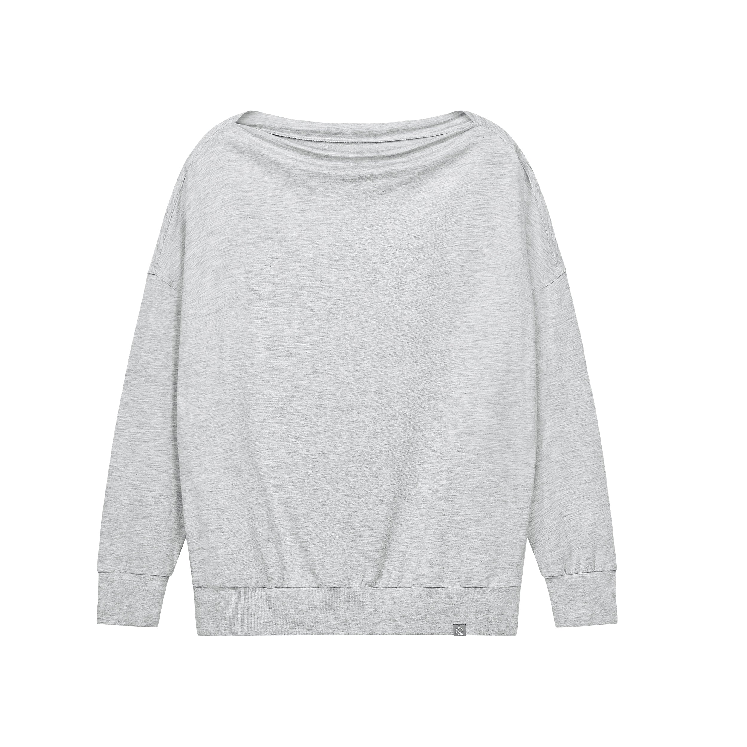 Bamboo Cotton French Terry Women's Boat Neck Top