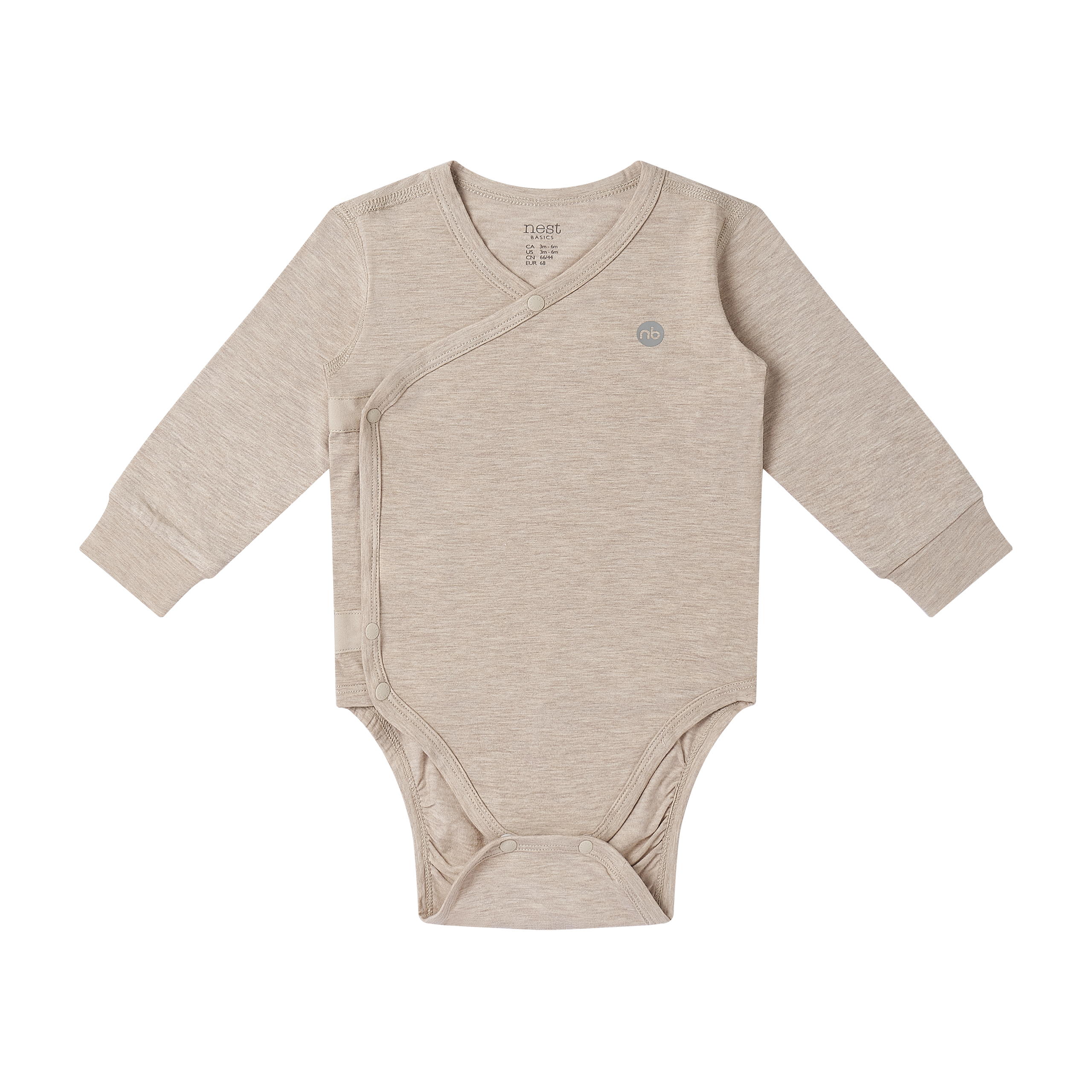 Bamboo Turalear Long Sleeve Kimono Onesie