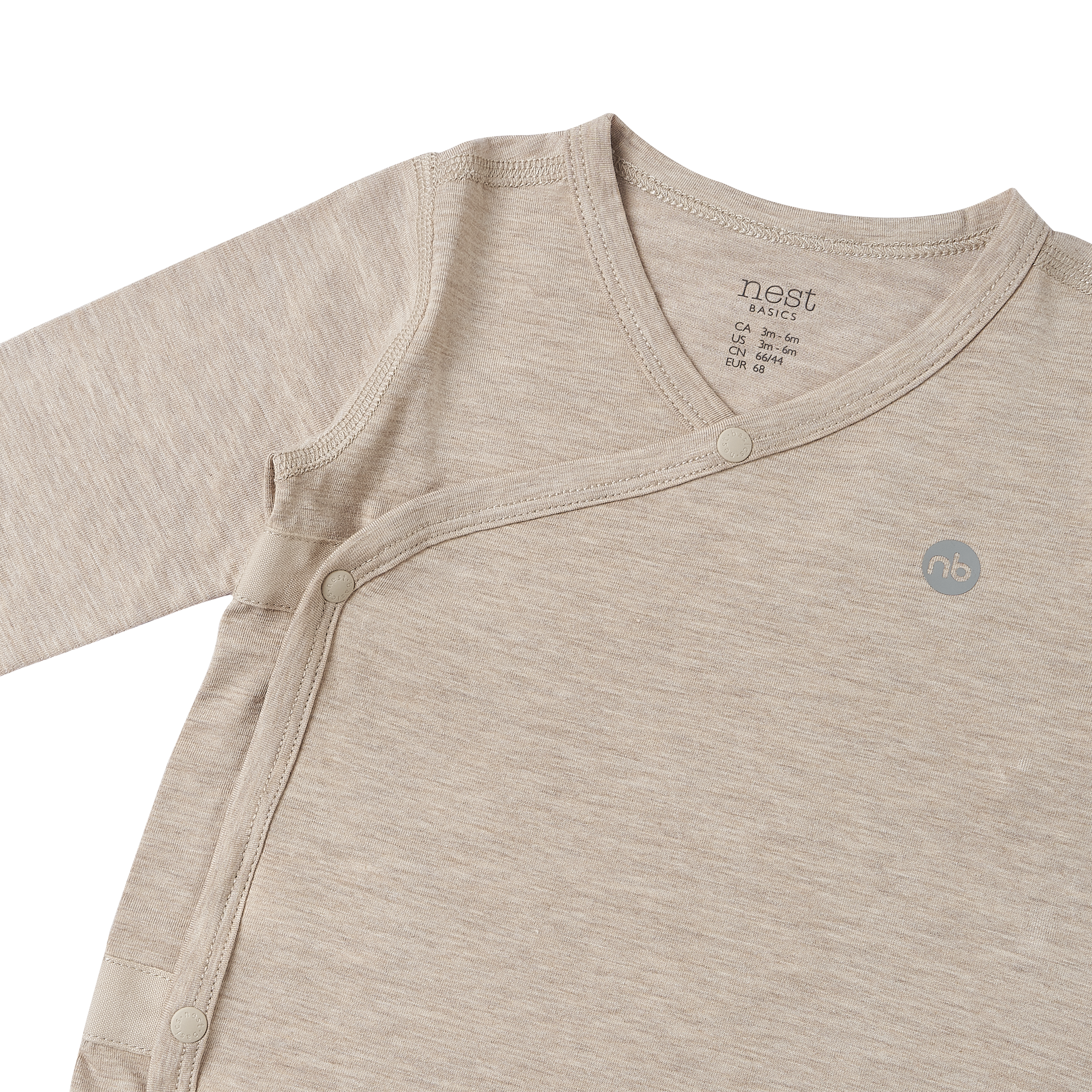 Bamboo Turalear Long Sleeve Kimono Onesie