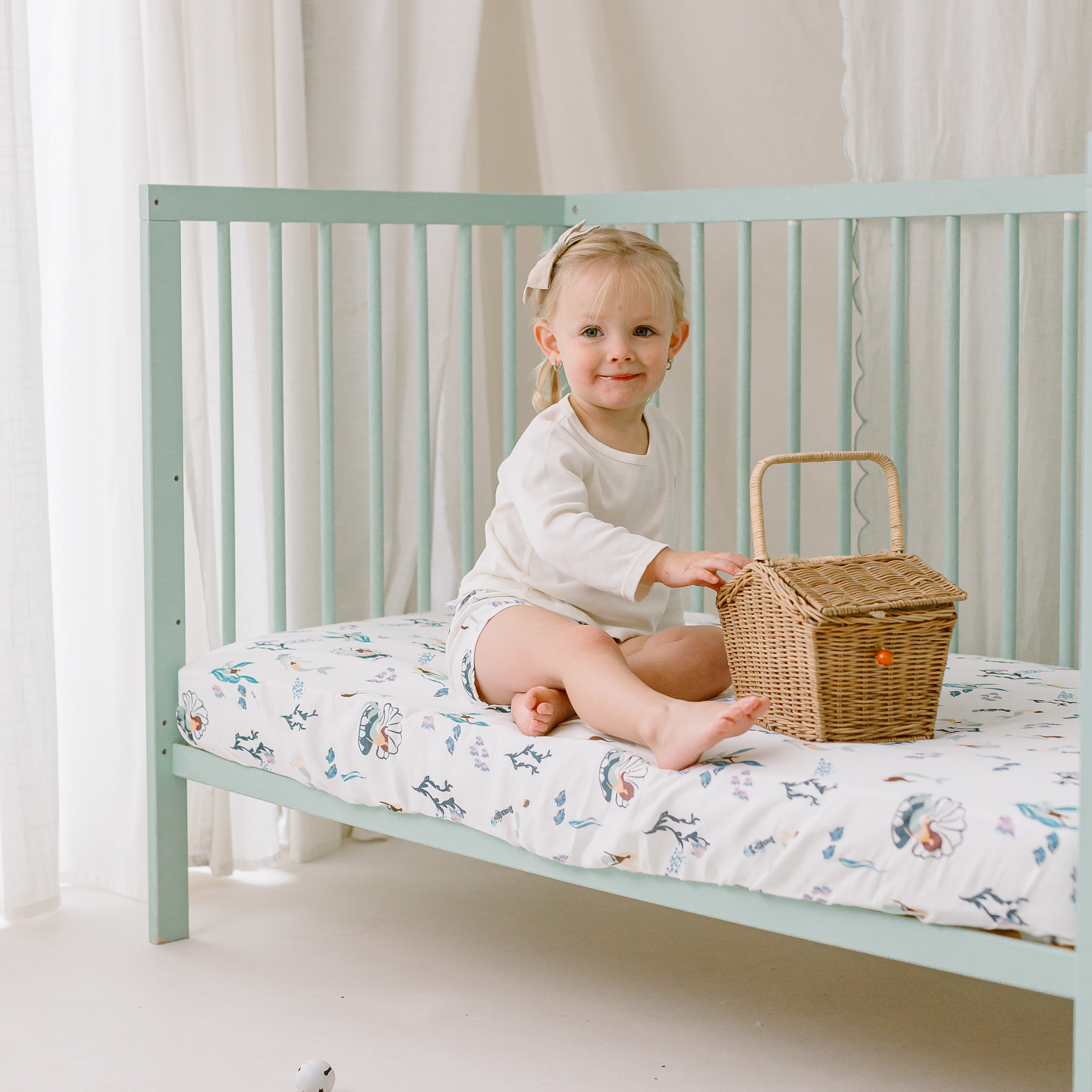 Bamboo Muslin Crib Sheet
