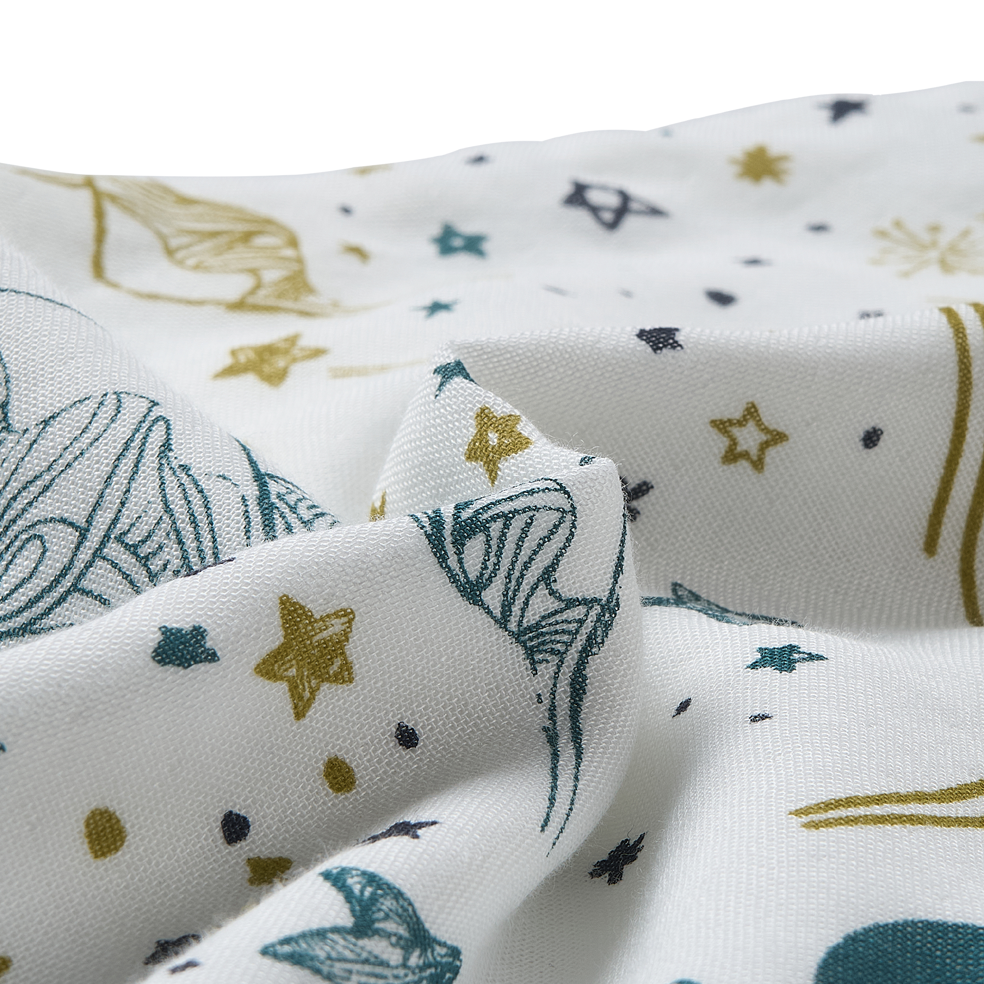 Bamboo Cotton Muslin Long Sleeve Convertible Sleep Bag 0.6TOG