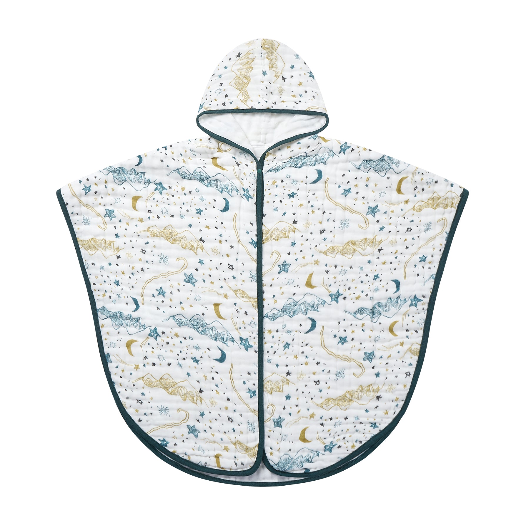 Organic Muslin Bath Poncho
