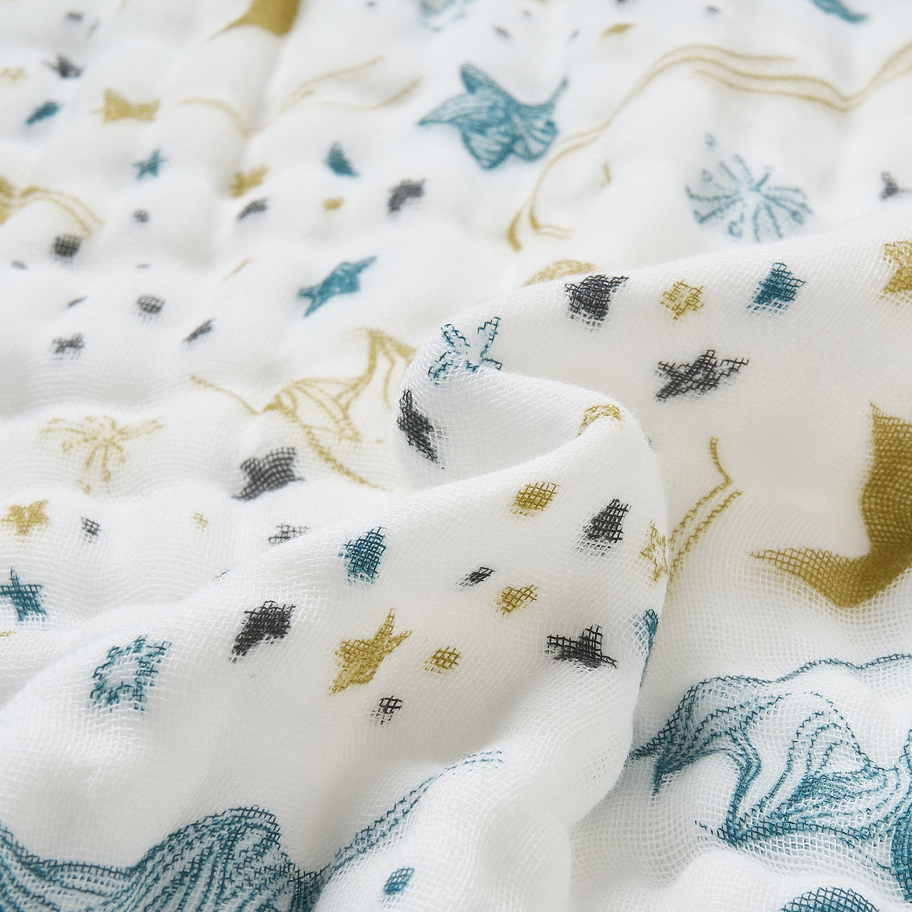 Organic Muslin Bath Poncho