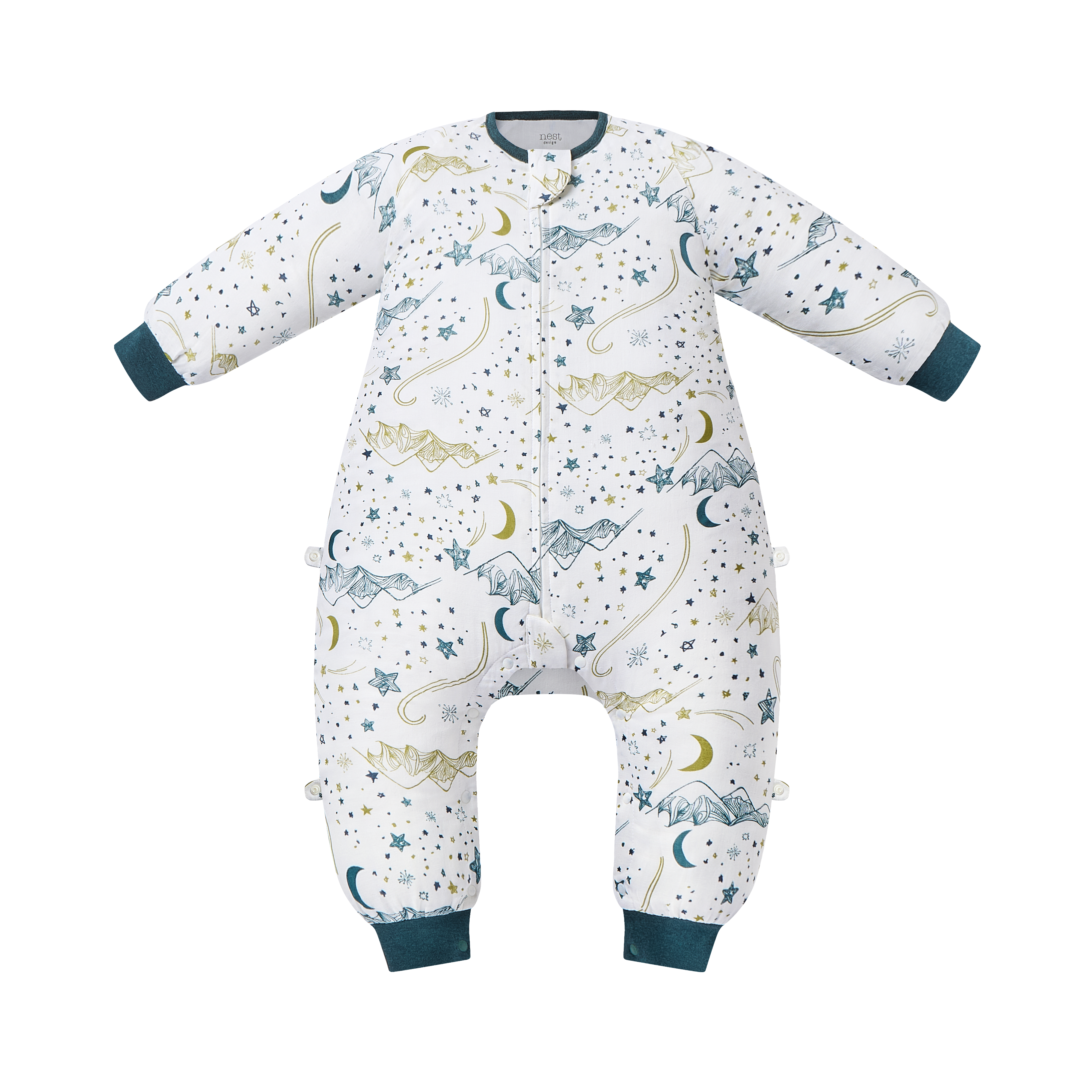 Bamboo Cotton Muslin Long Sleeve Footed Sleep Bag 0.6 TOG