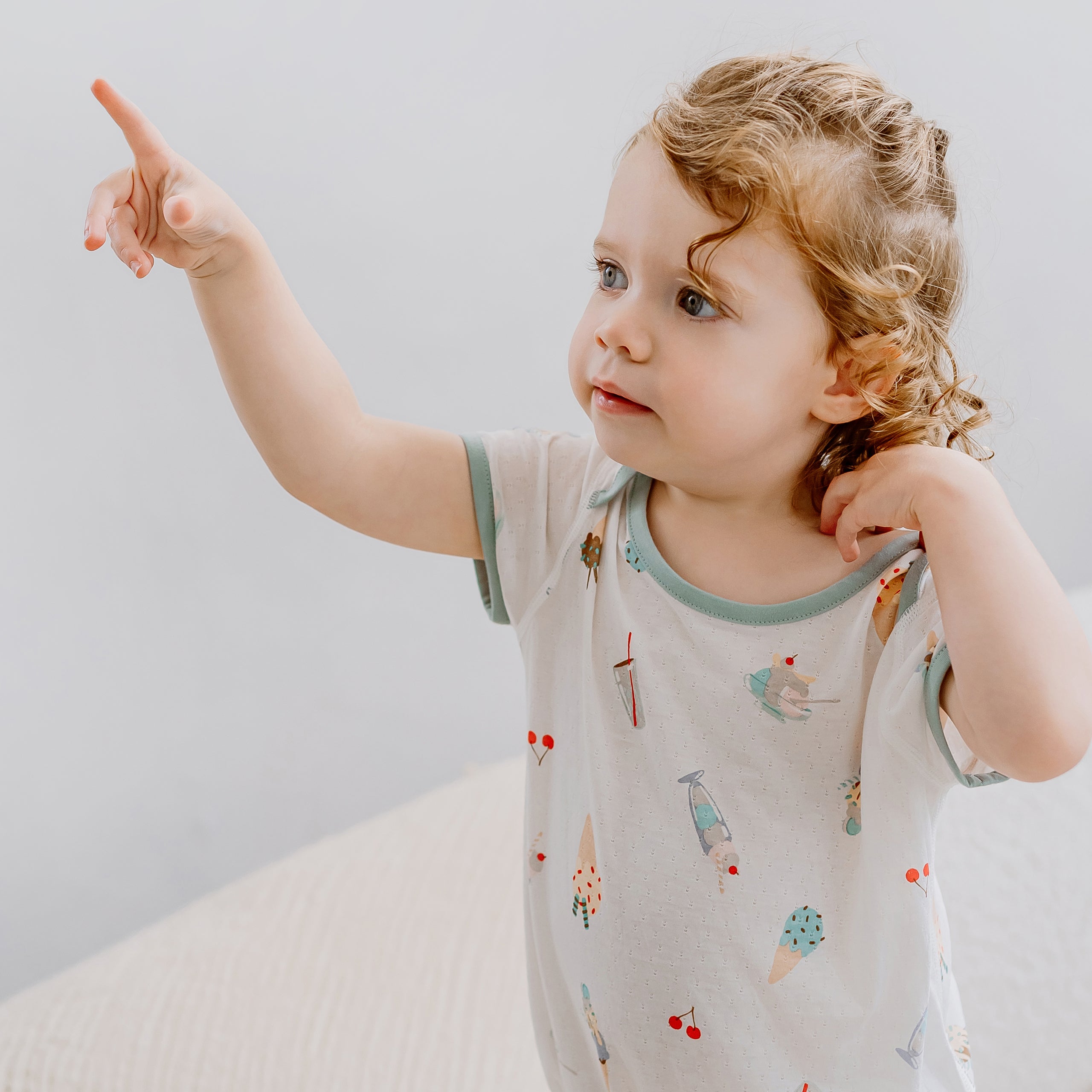 Jacquard Short Sleeve Onesie