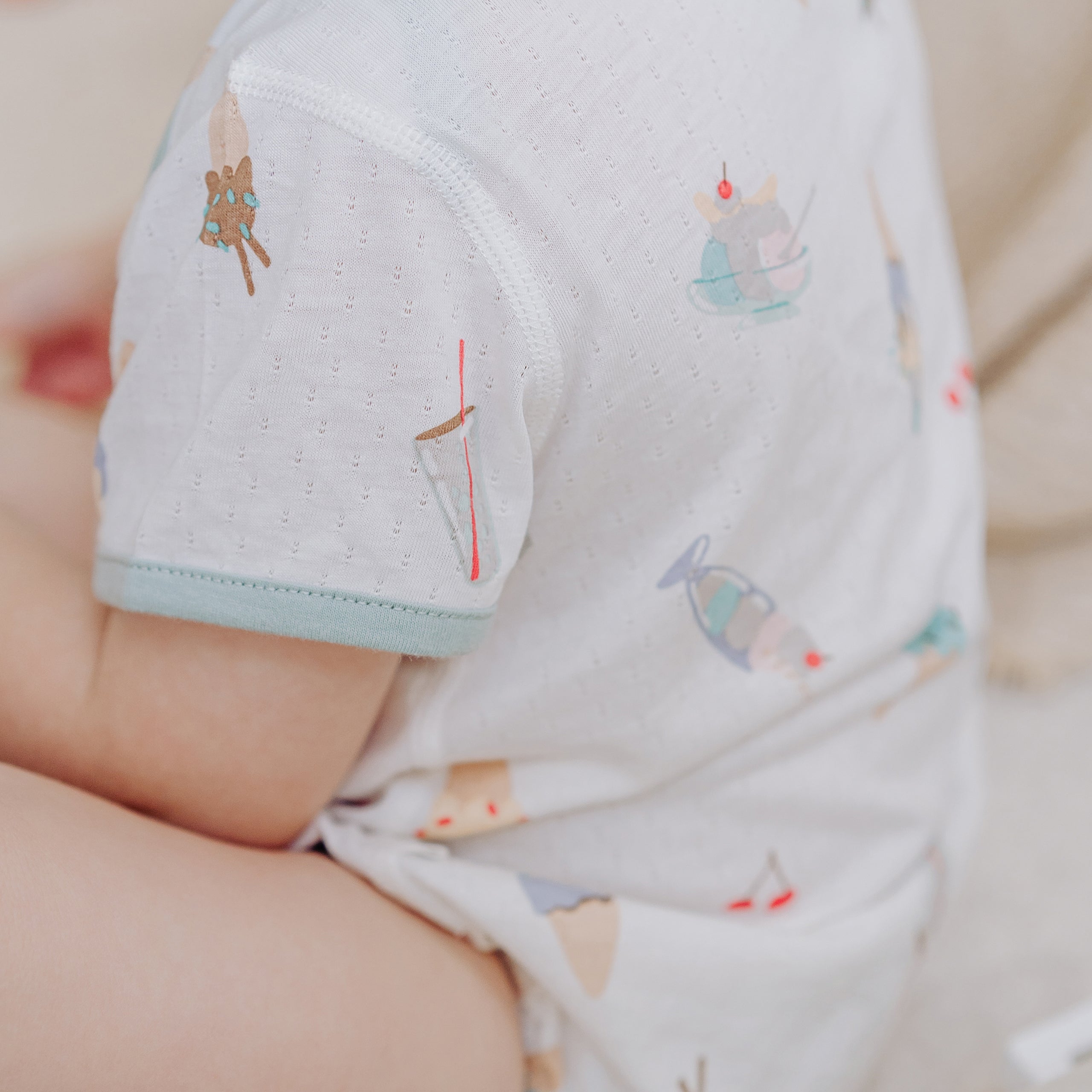 Jacquard Short Sleeve Onesie