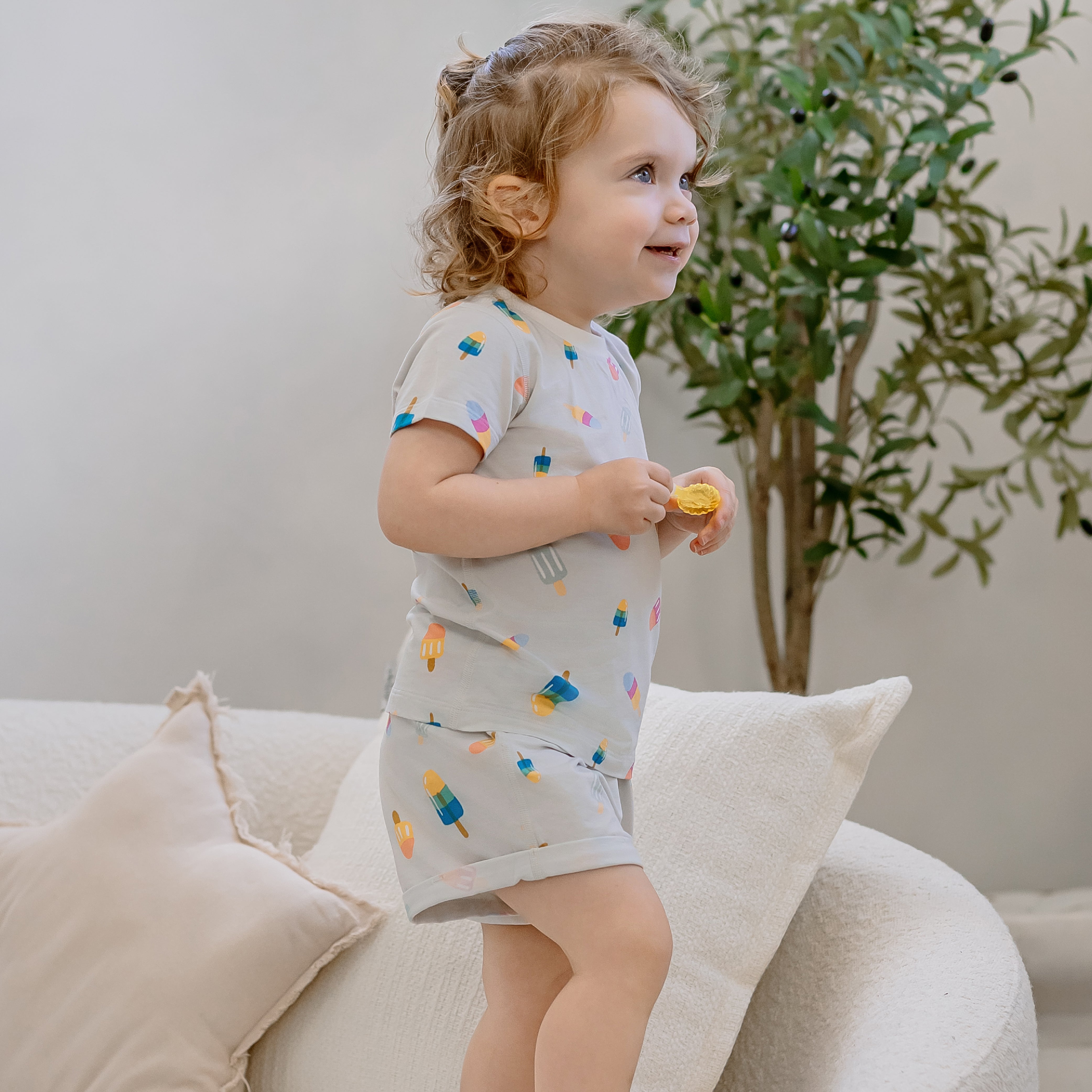 Avocado Bamboo Jersey Short Sleeve PJs Set