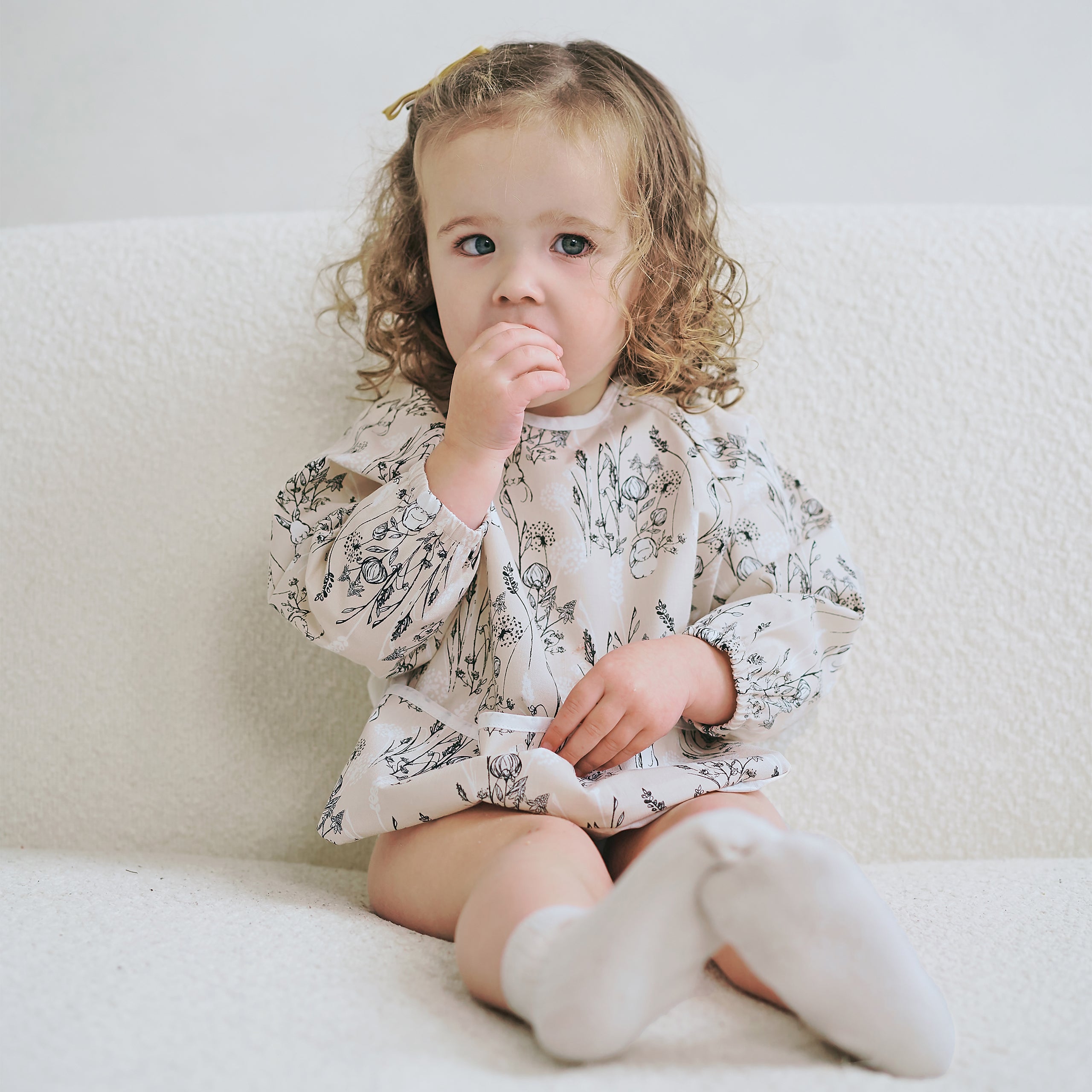 Bamboo Muslin Long Sleeve Bib Cover