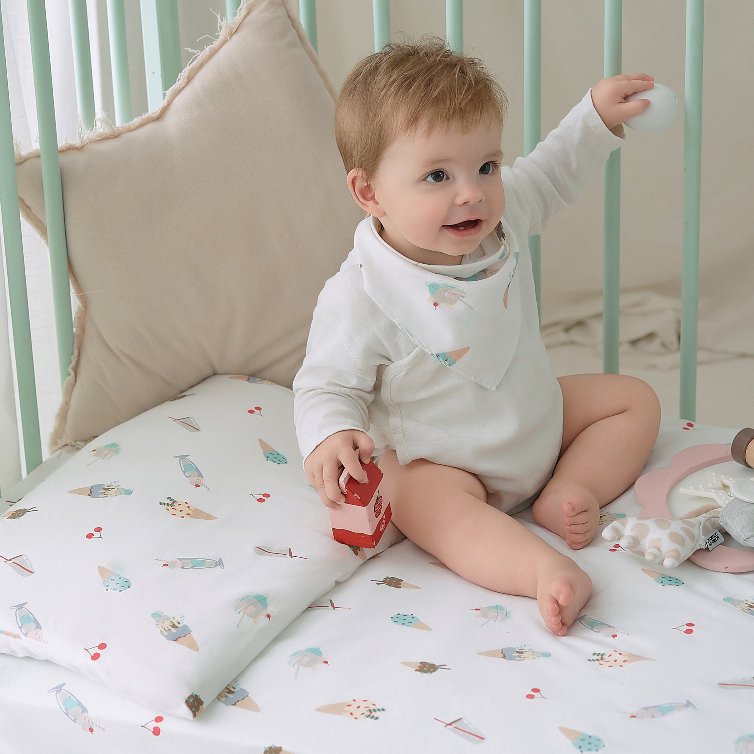 Waterproof Cotton Jersey Crib Sheet