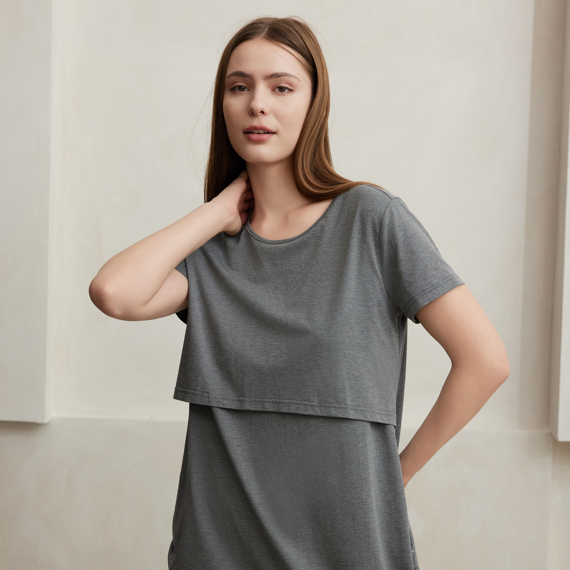 Bamboo Turalear Women’s Short Sleeve Nursing top