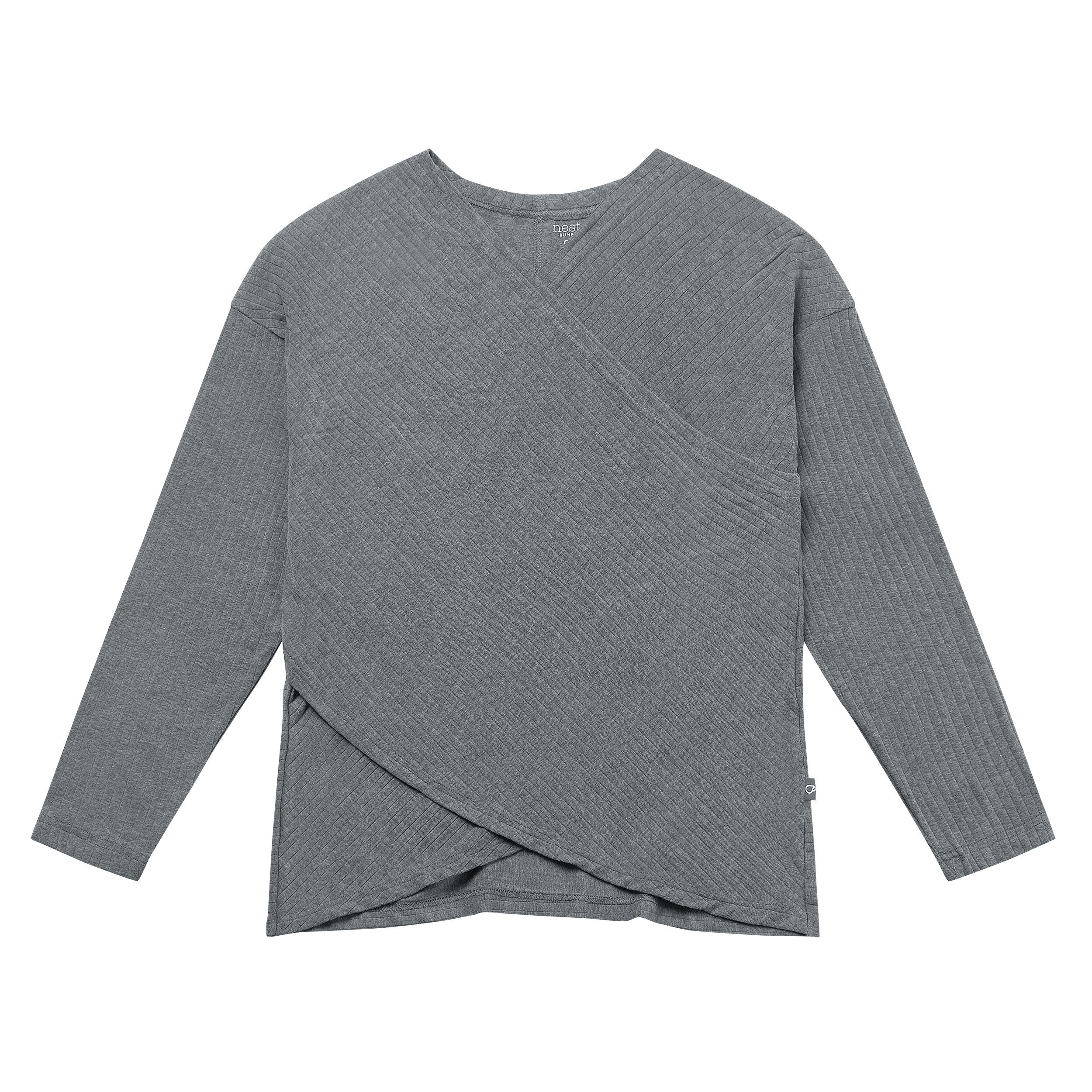 Rib Knit V-neck Nursing Top