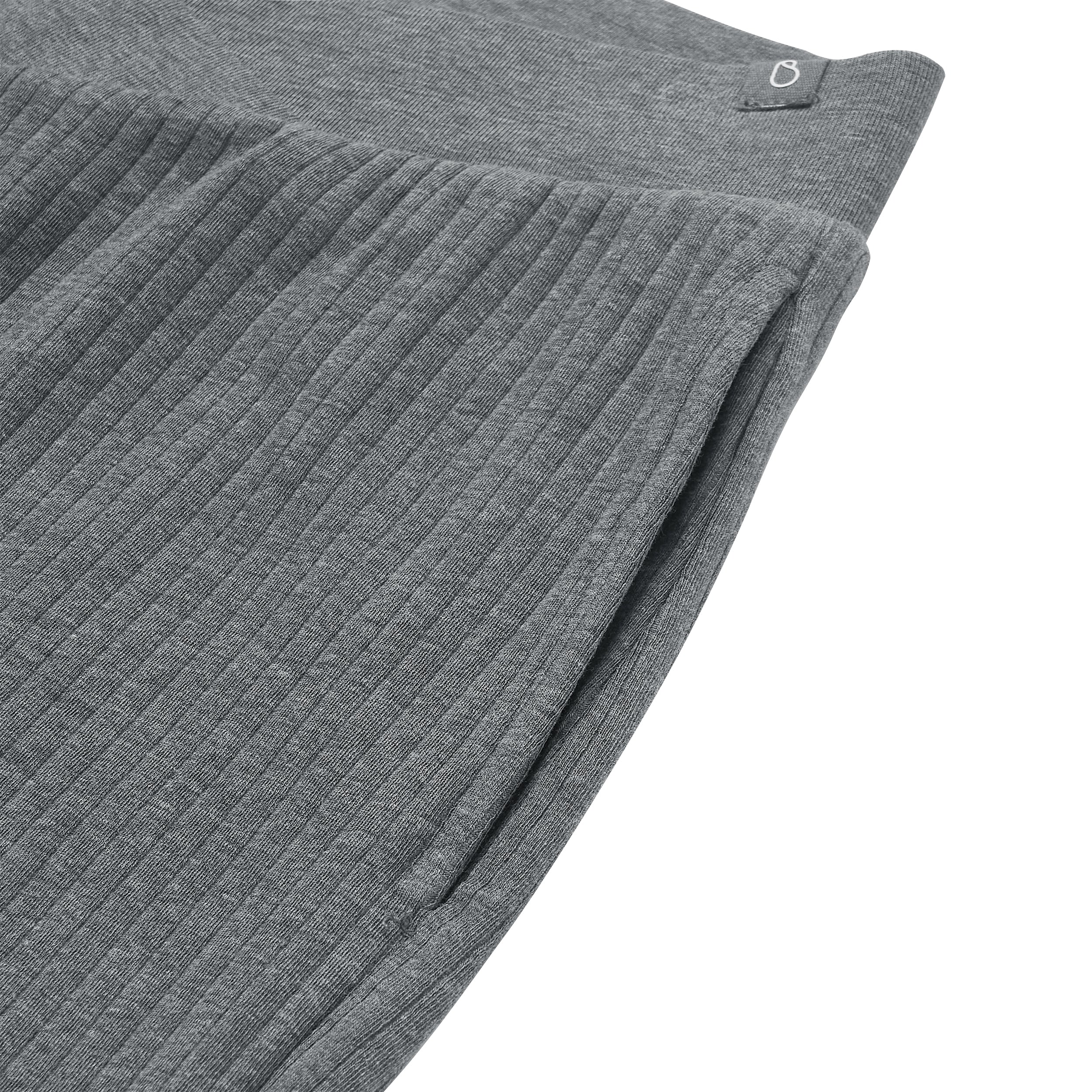 Rib Knit Wide Leg Pants