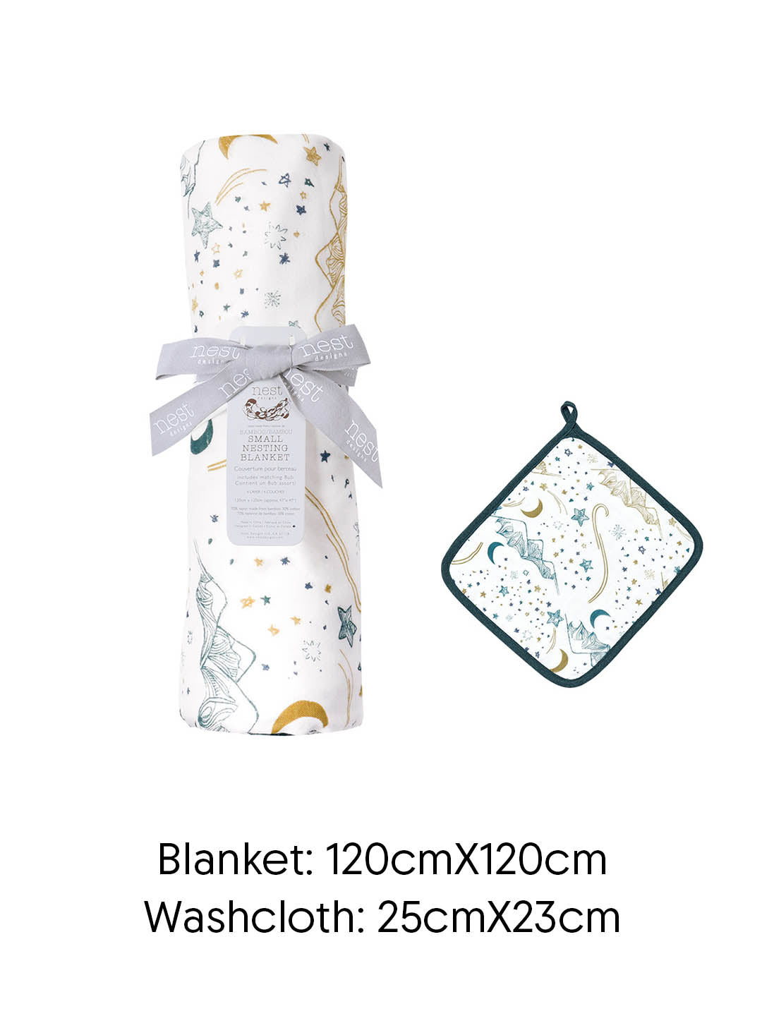 Bamboo Muslin Small Nesting Blanket