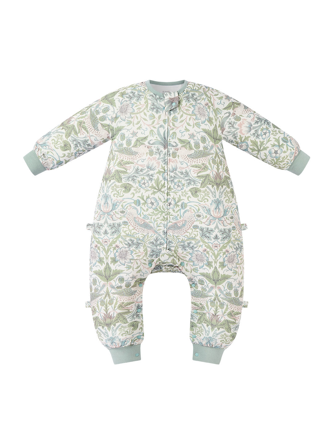 Bamboo Pima Cotton Muslin Long Sleeve Footed Sleep Bag 0.6 TOG