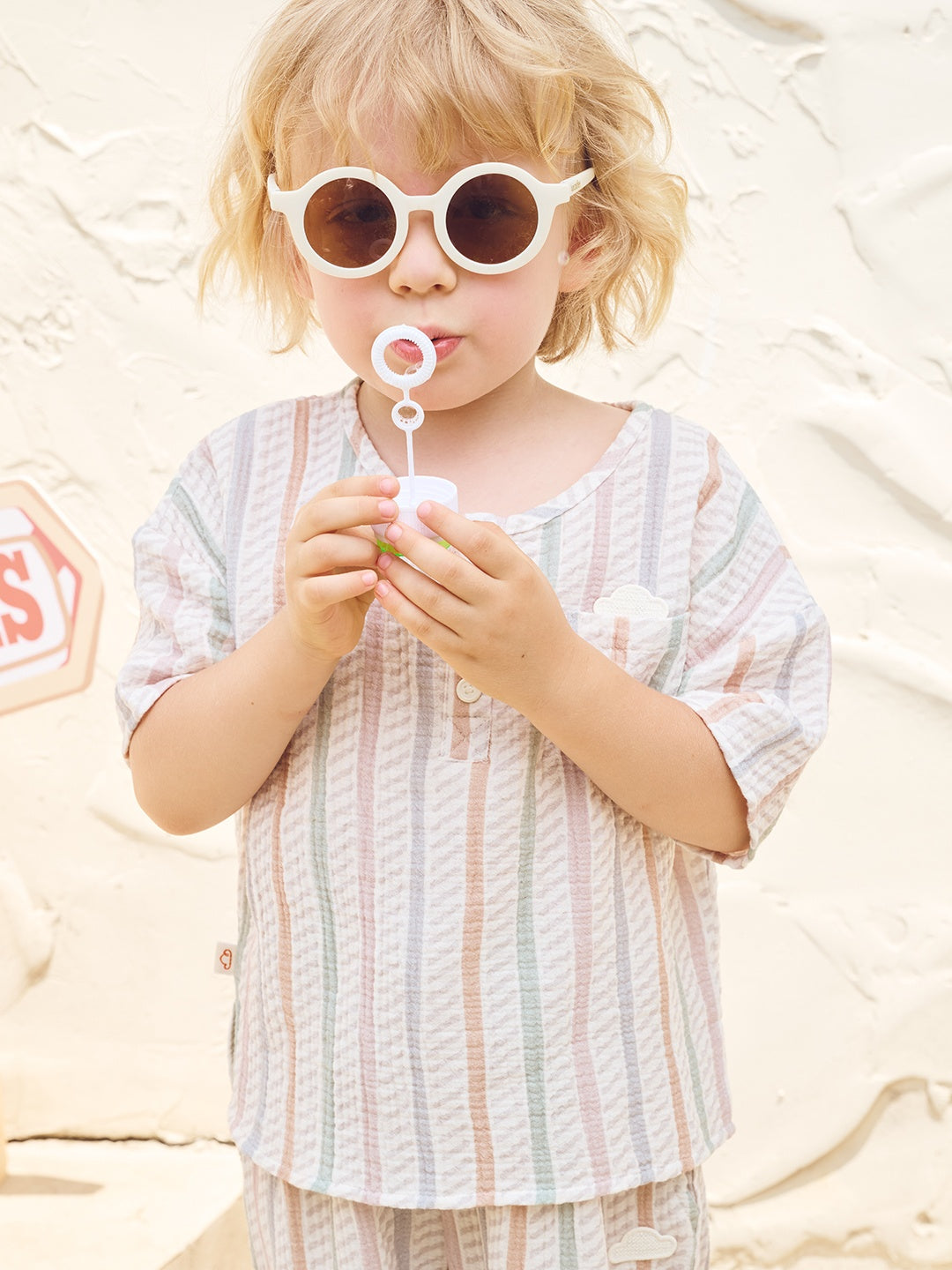 Wrinkled Muslin Henley Shirt