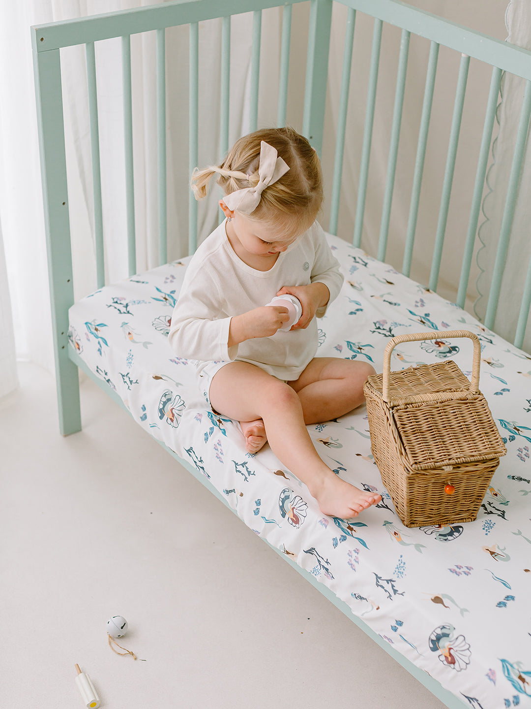 Bamboo Muslin Crib Sheet