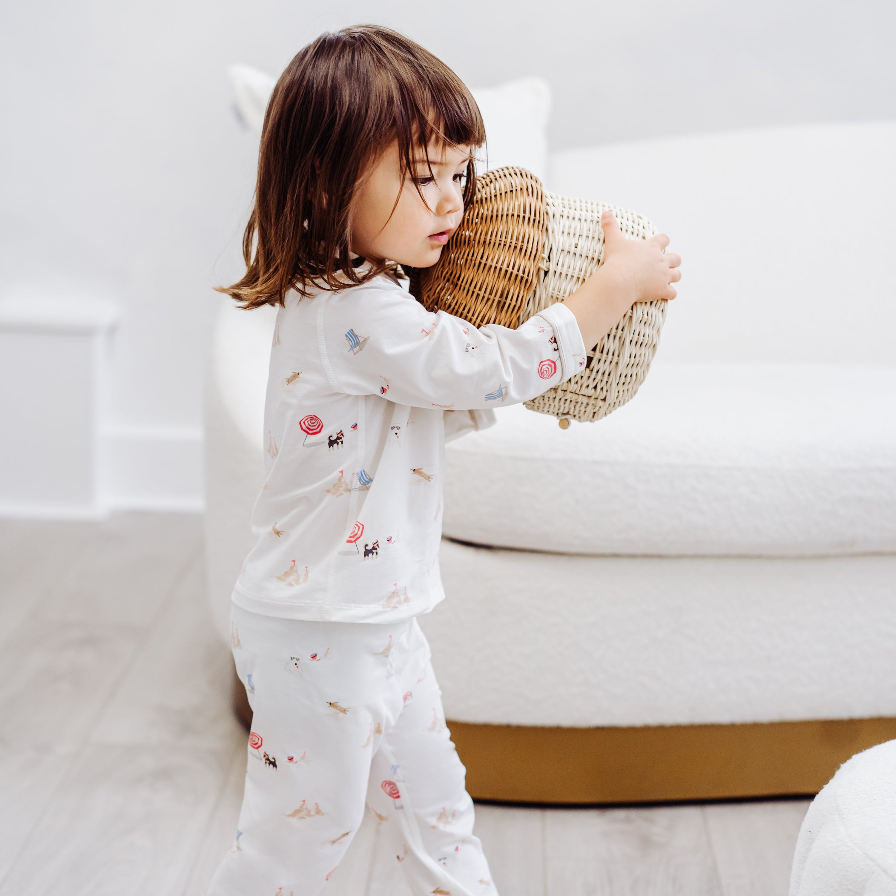 Avocado Bamboo Stretch Jersey Long Sleeve Tee & Long Pants Pajamas Set