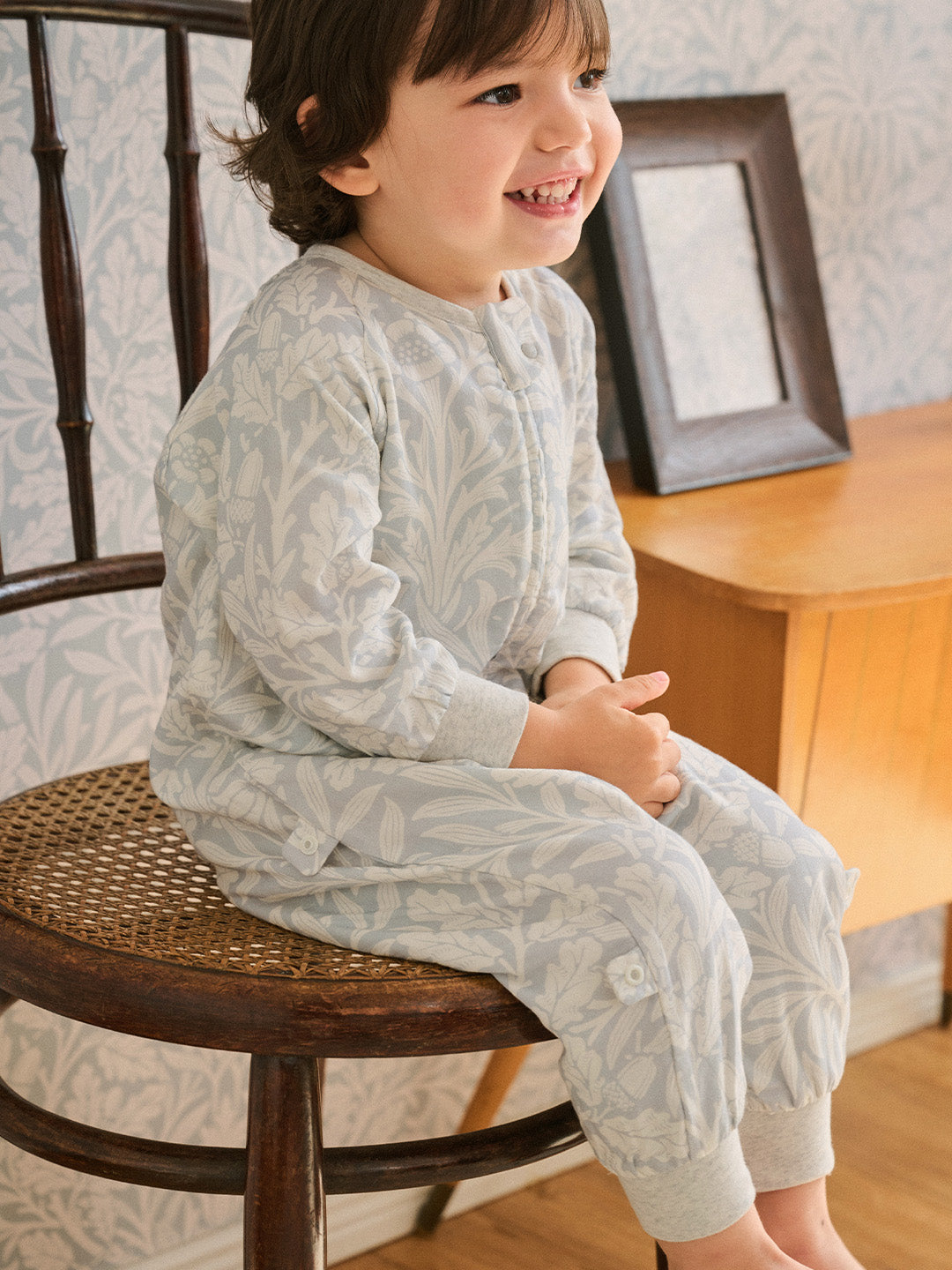 Bamboo Pima Cotton Muslin Long Sleeve Footed Sleep Bag 0.6 TOG