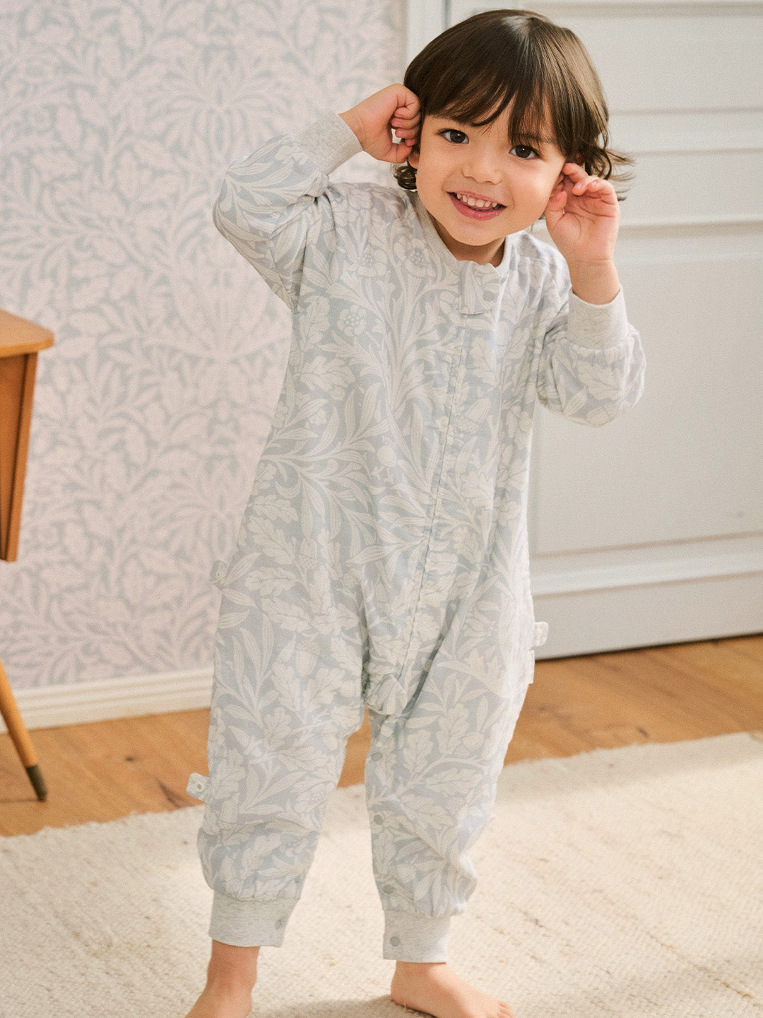 Bamboo Pima Cotton Muslin Long Sleeve Footed Sleep Bag 0.6 TOG