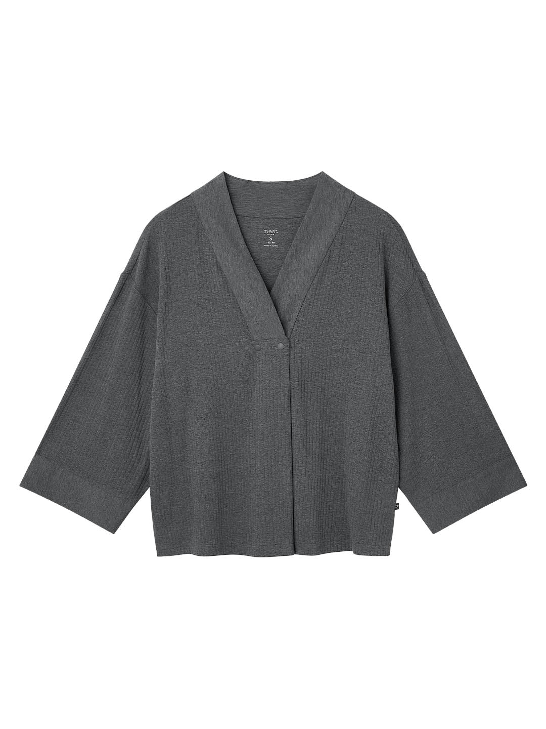 Rib Knit 3/4 Sleeve Nursing Top