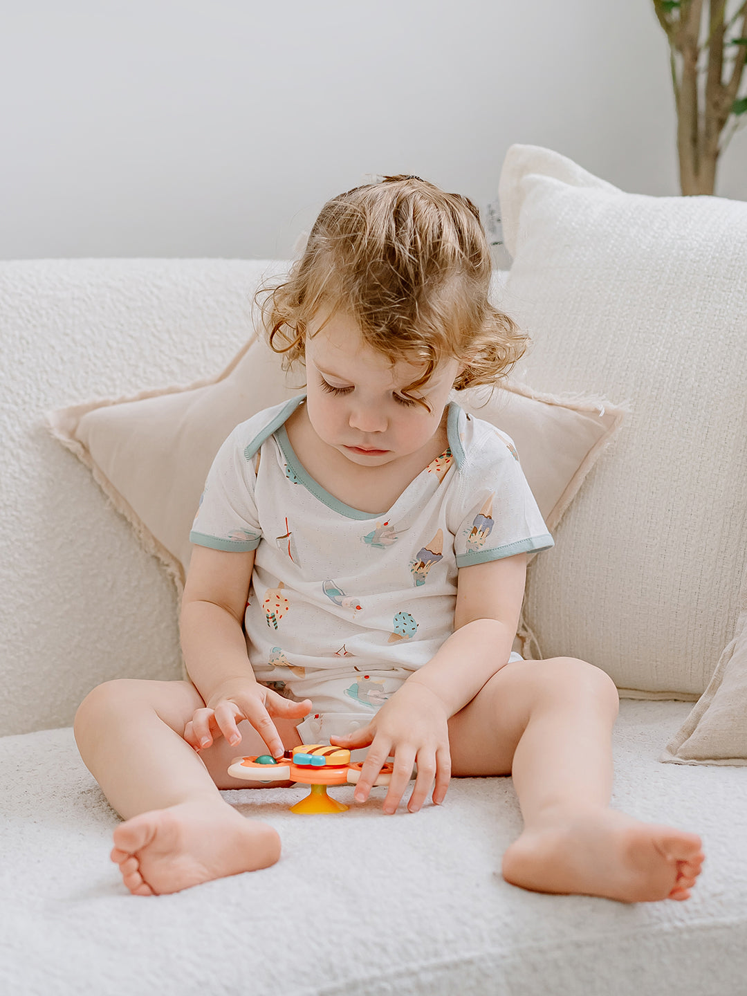 Jacquard Short Sleeve Onesie
