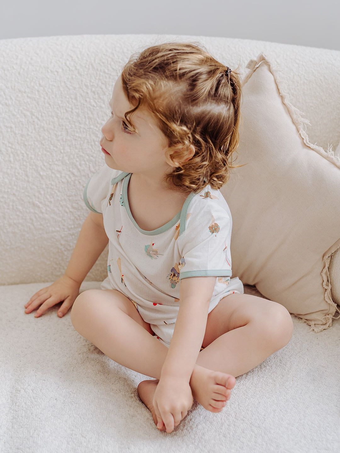 Jacquard Short Sleeve Onesie