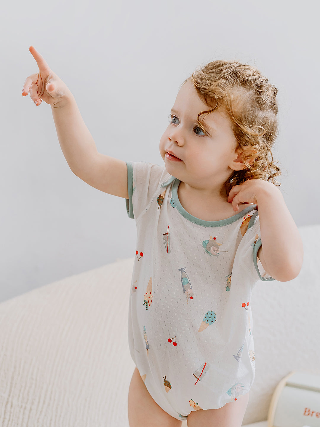 Jacquard Short Sleeve Onesie