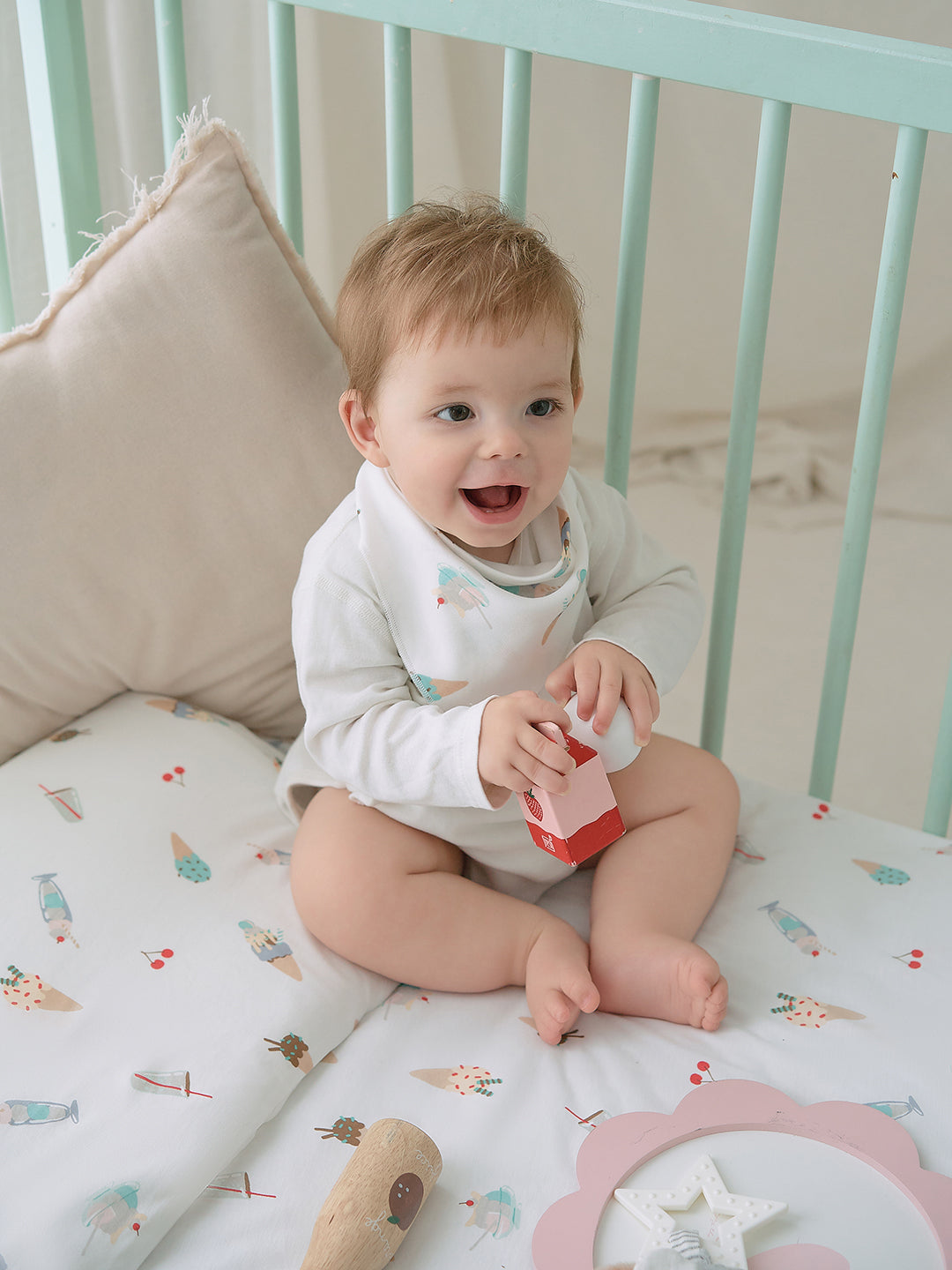 Waterproof Cotton Jersey Crib Sheet