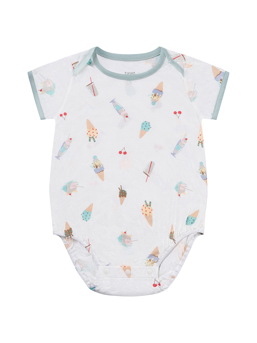 Jacquard Short Sleeve Onesie