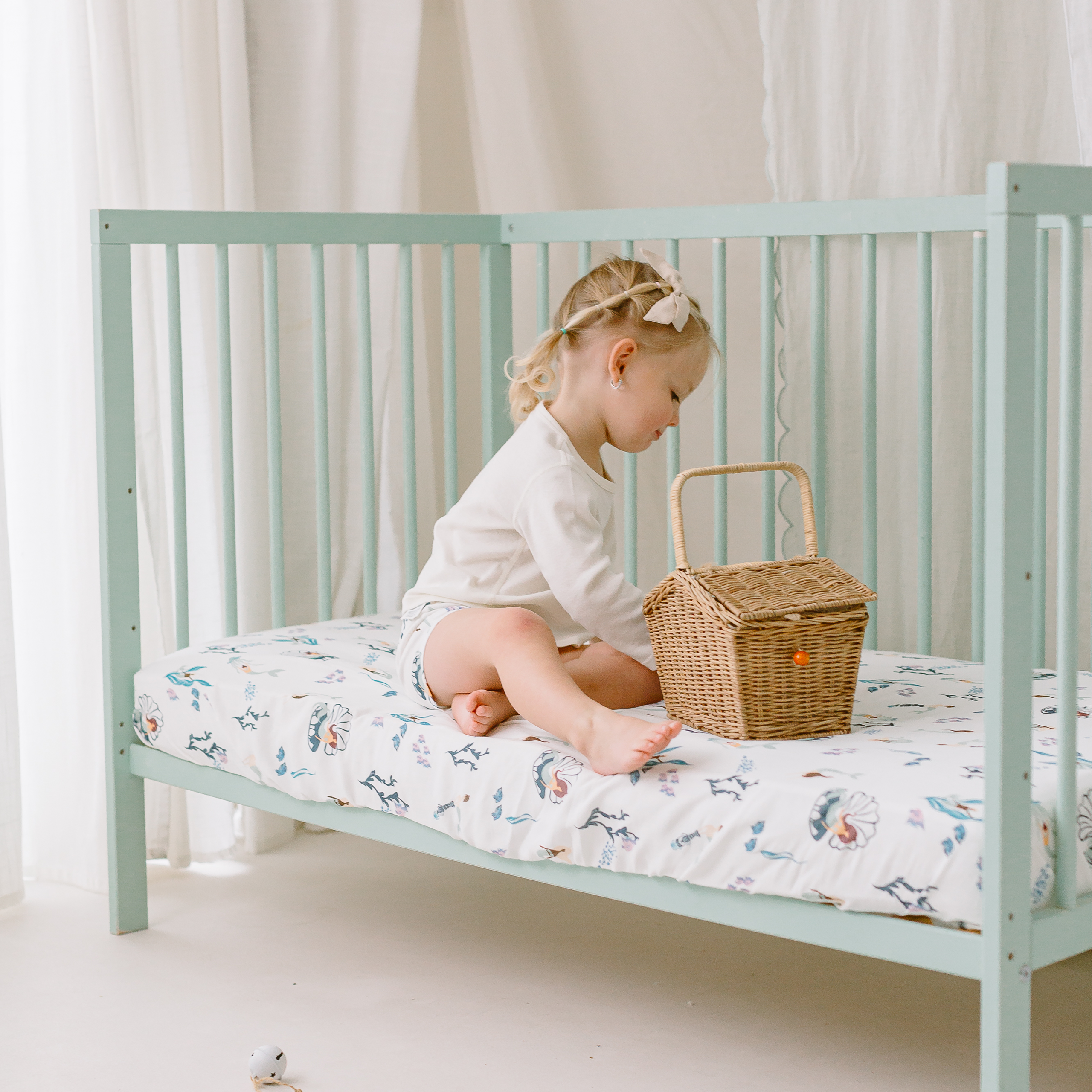 Bamboo Muslin Crib Sheet