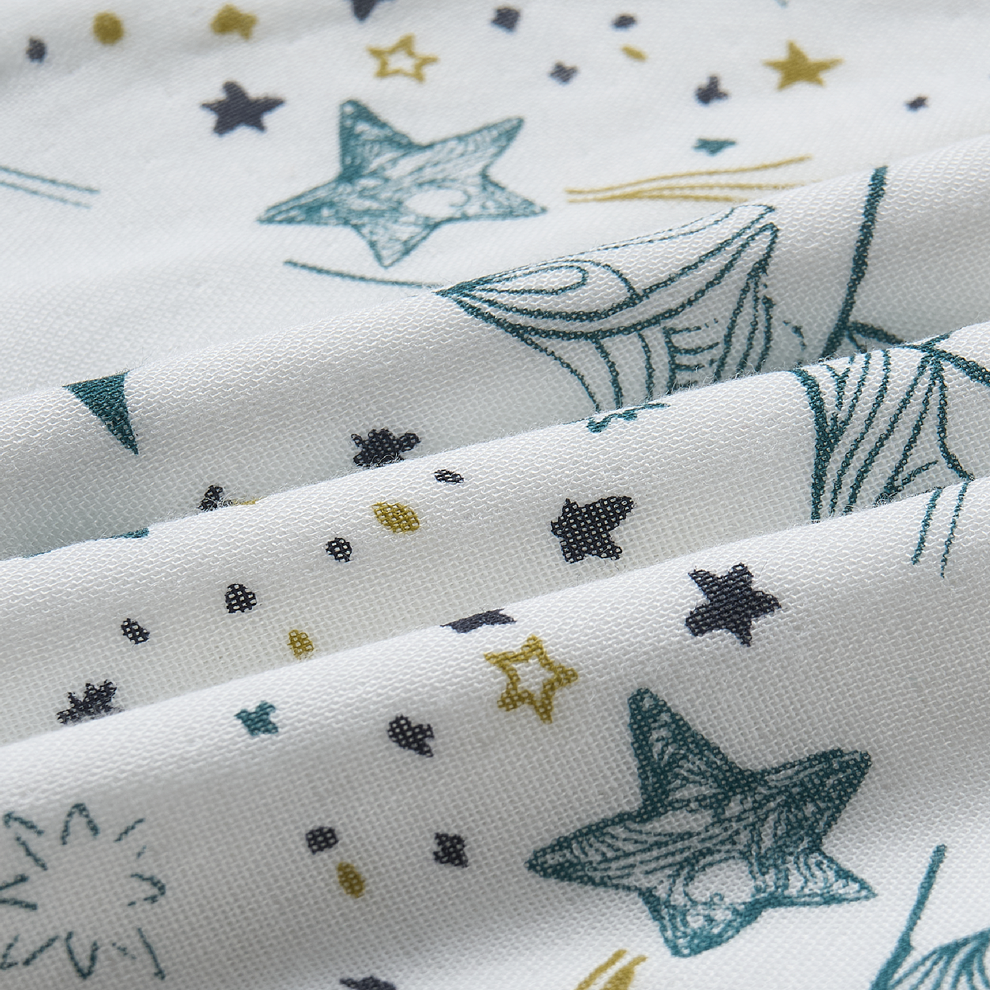 Bamboo Cotton Muslin Long Sleeve Convertible Sleep Bag 0.6TOG