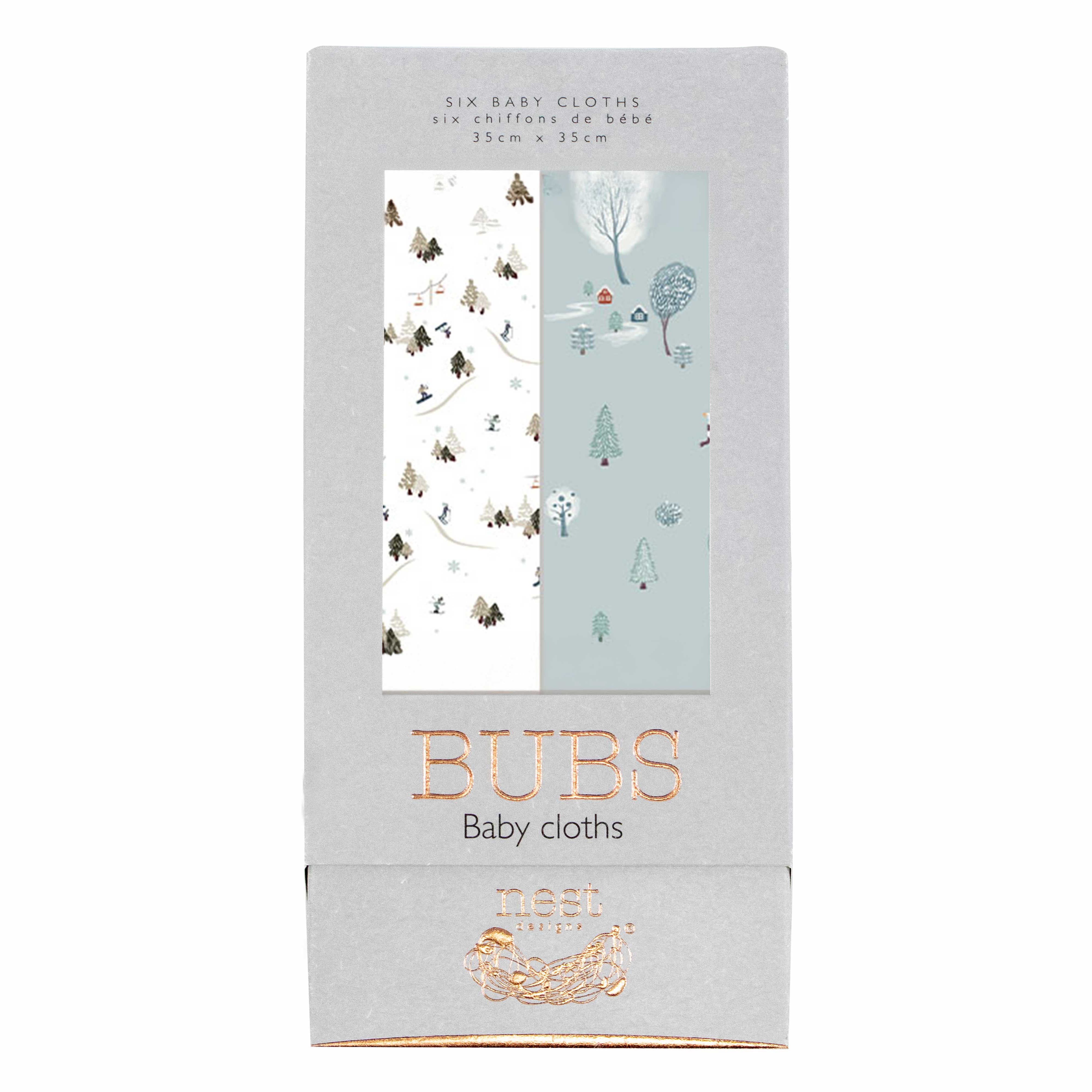 Bamboo Muslin Bubs Washcloths (6Pack)