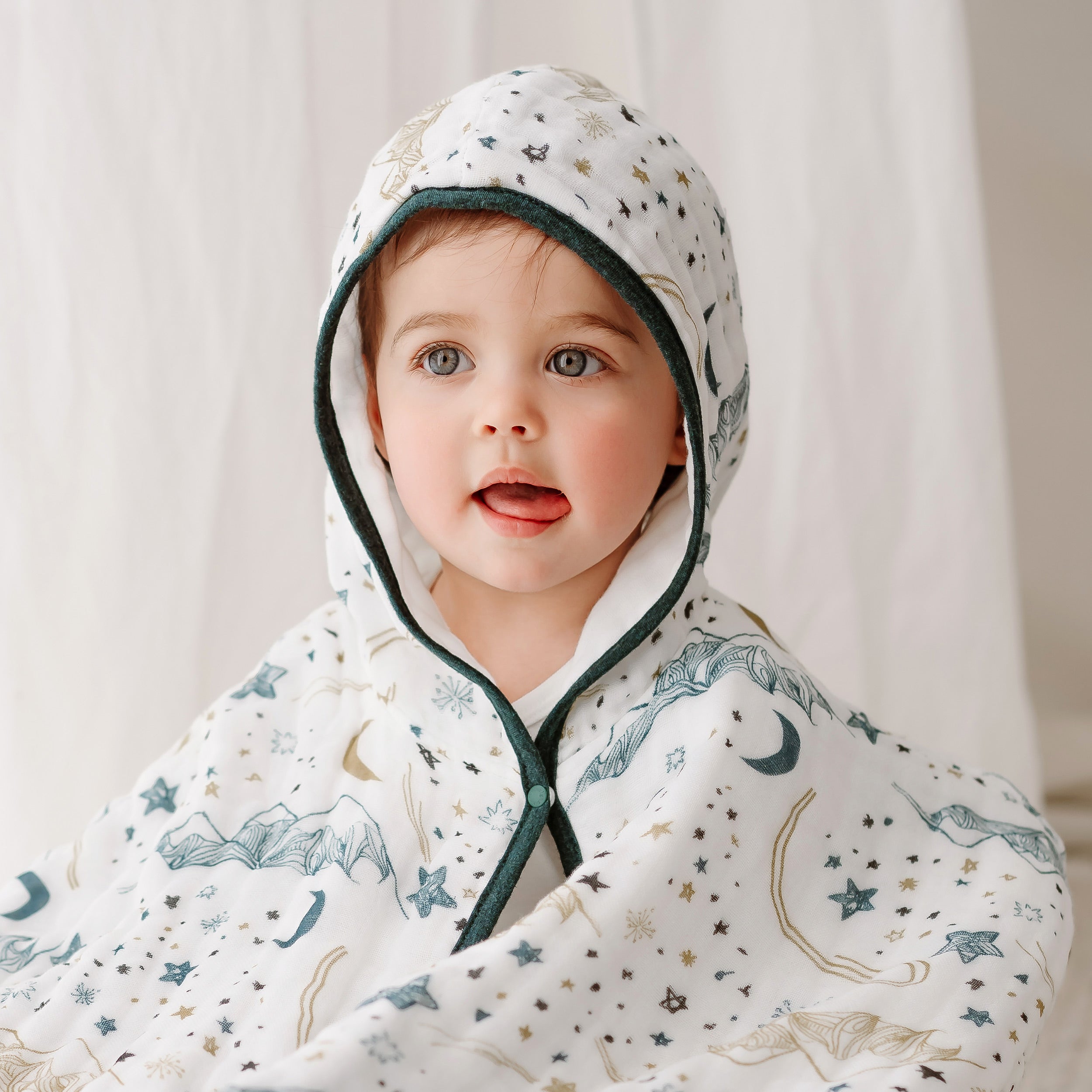 Organic Muslin Hoodie Cloak