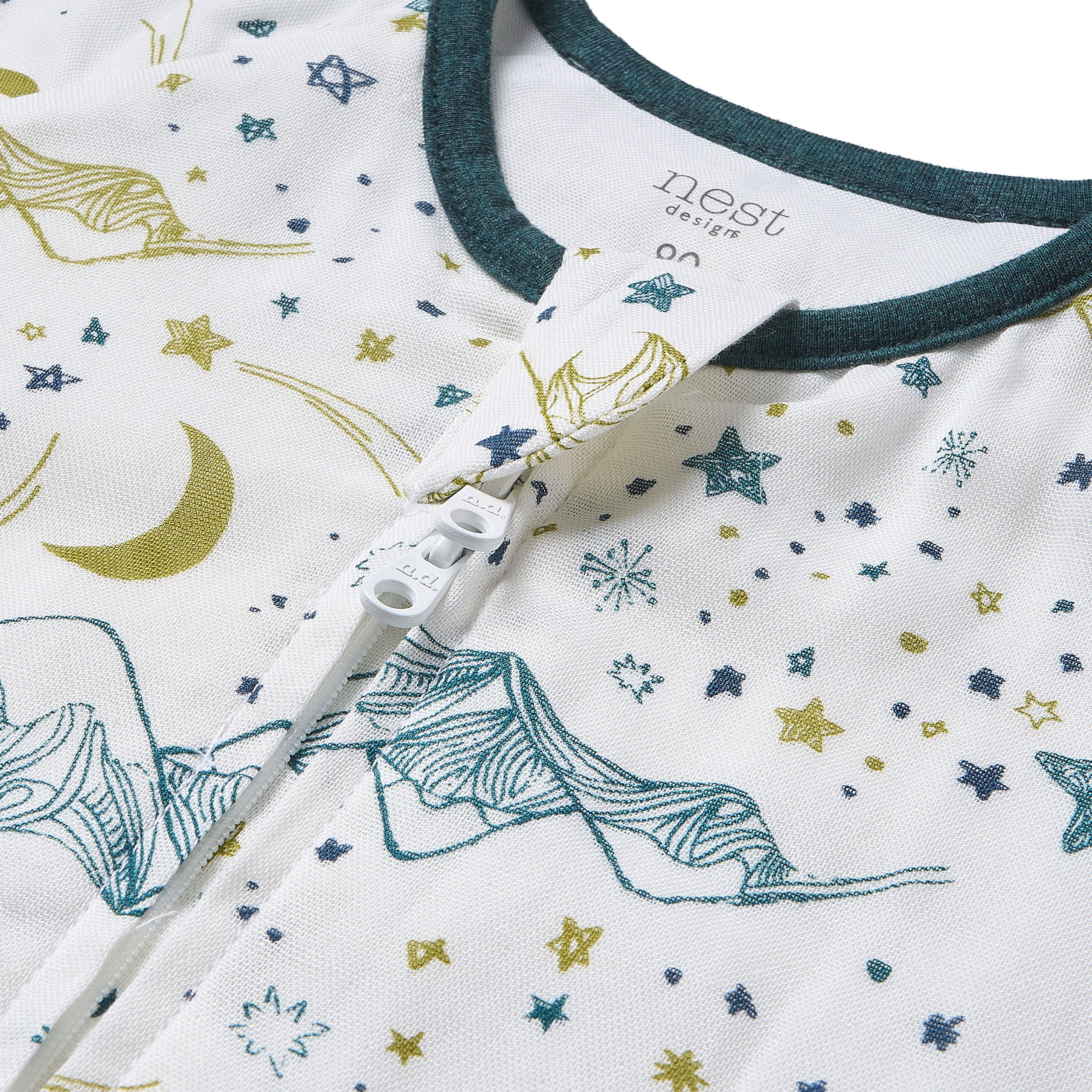 Bamboo Cotton Muslin Long Sleeve Footed Sleep Bag 0.6 TOG