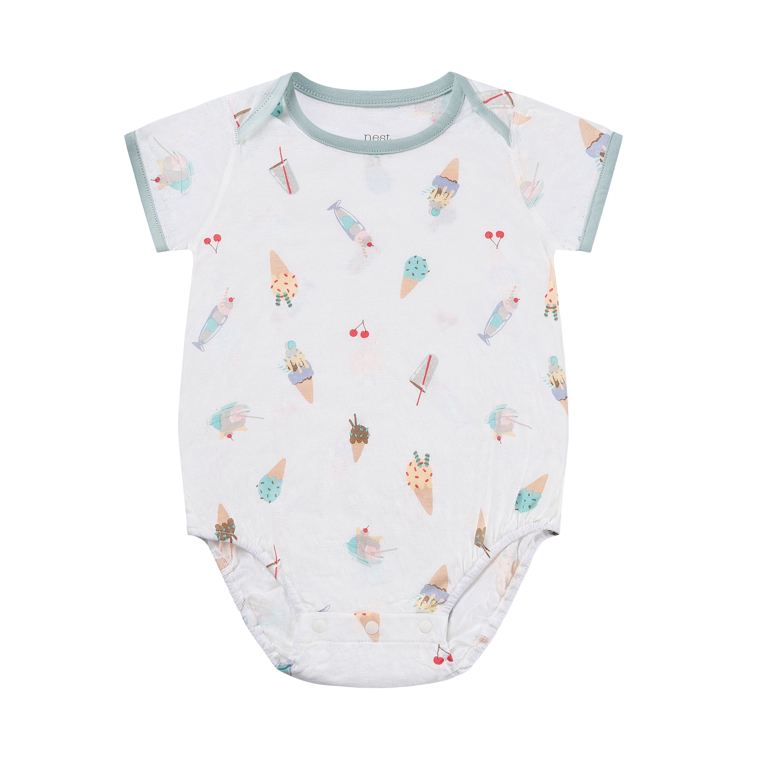 Jacquard Short Sleeve Onesie