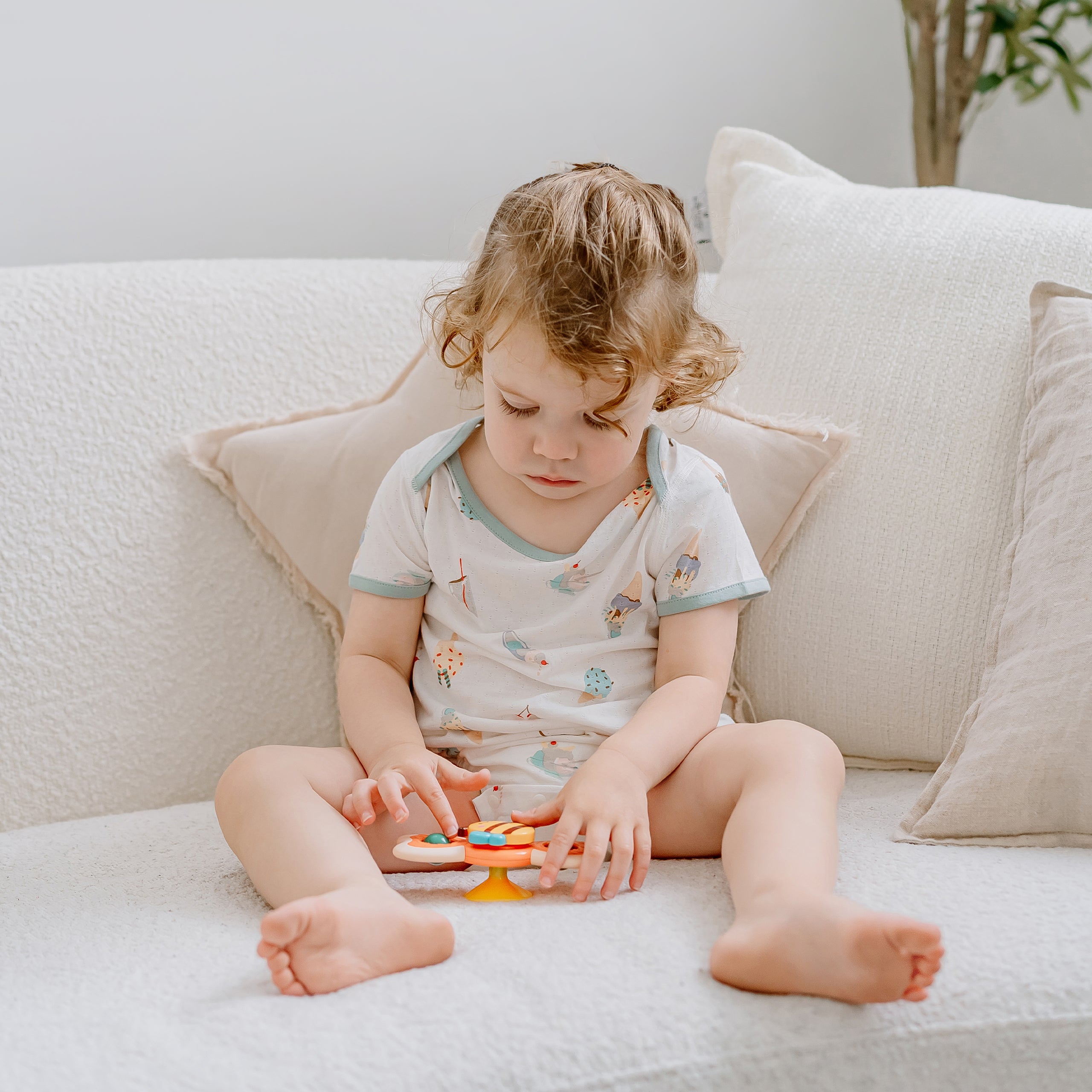 Jacquard Short Sleeve Onesie