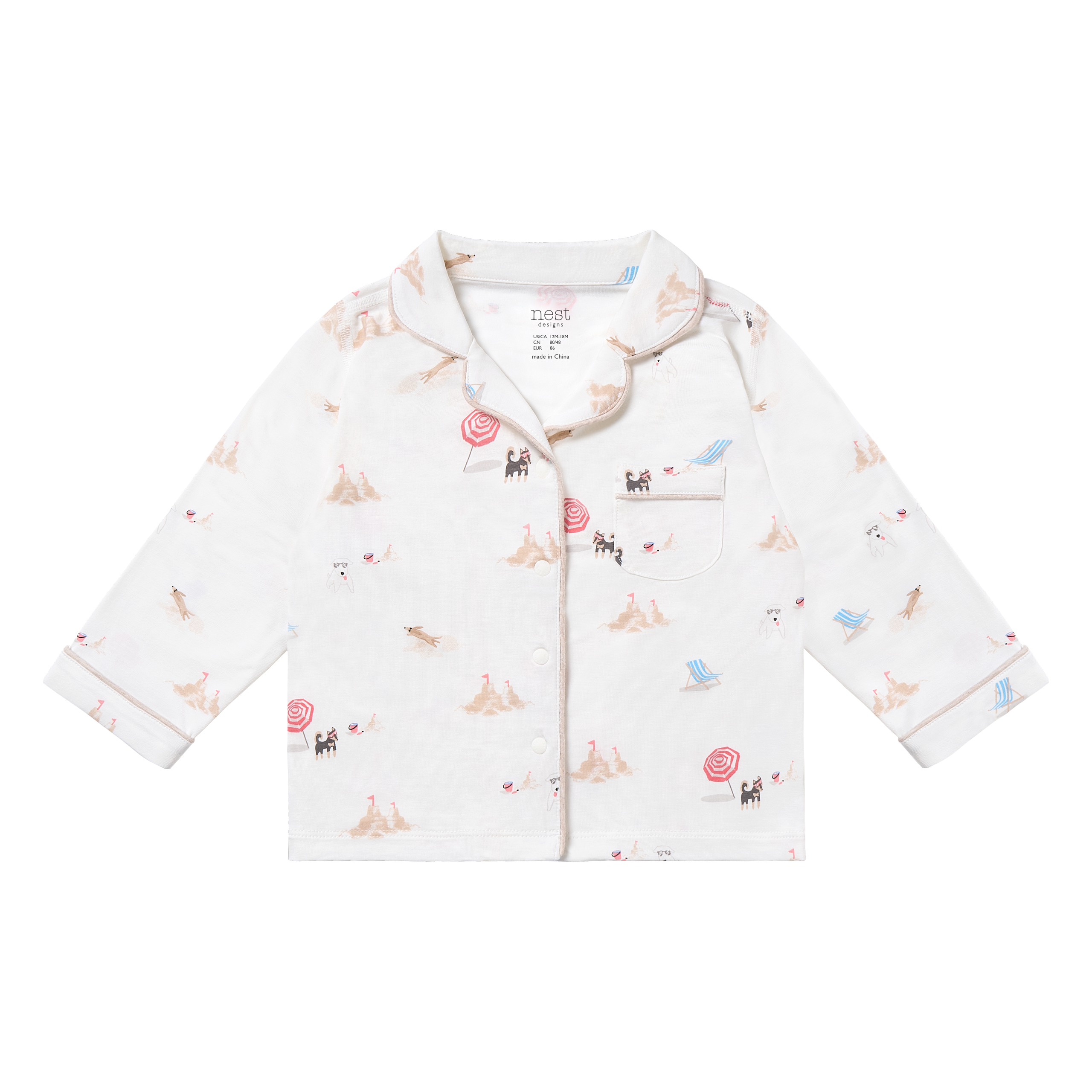 Avocado Bamboo Stretch Jersey Long Sleeve Tee & Long Pants PJs Set