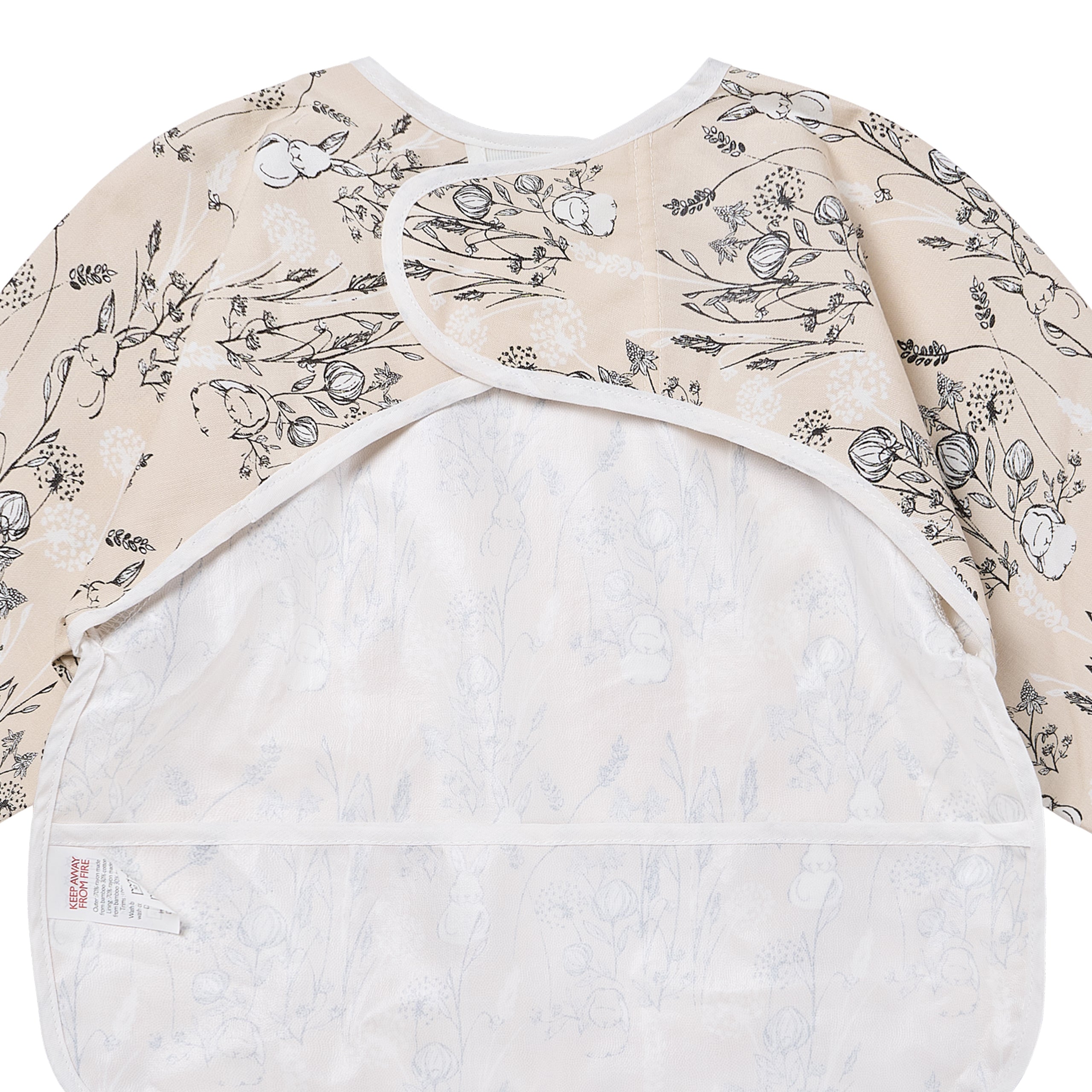 Bamboo Muslin Long Sleeve Bib Cover