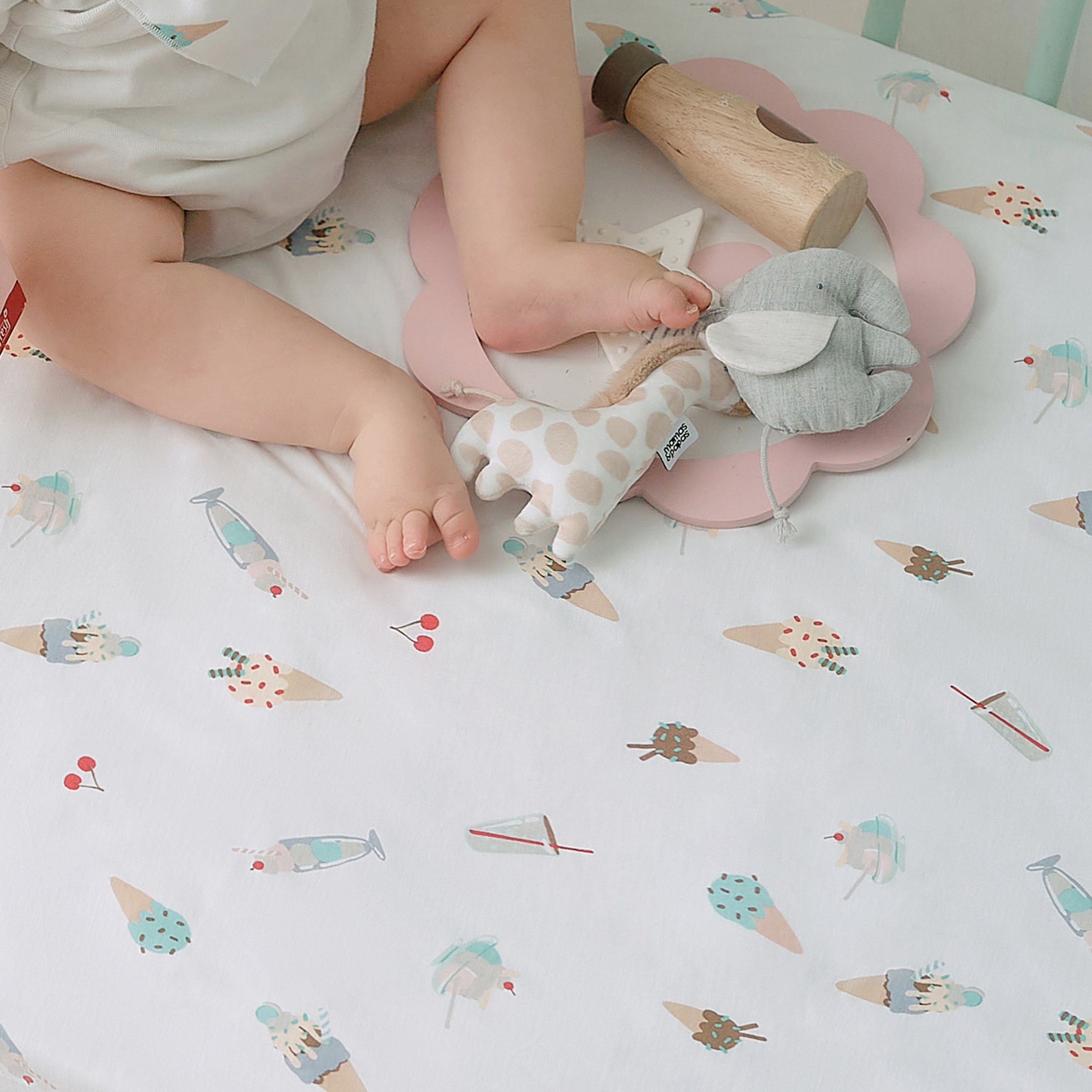 Waterproof Cotton Jersey Crib Sheet